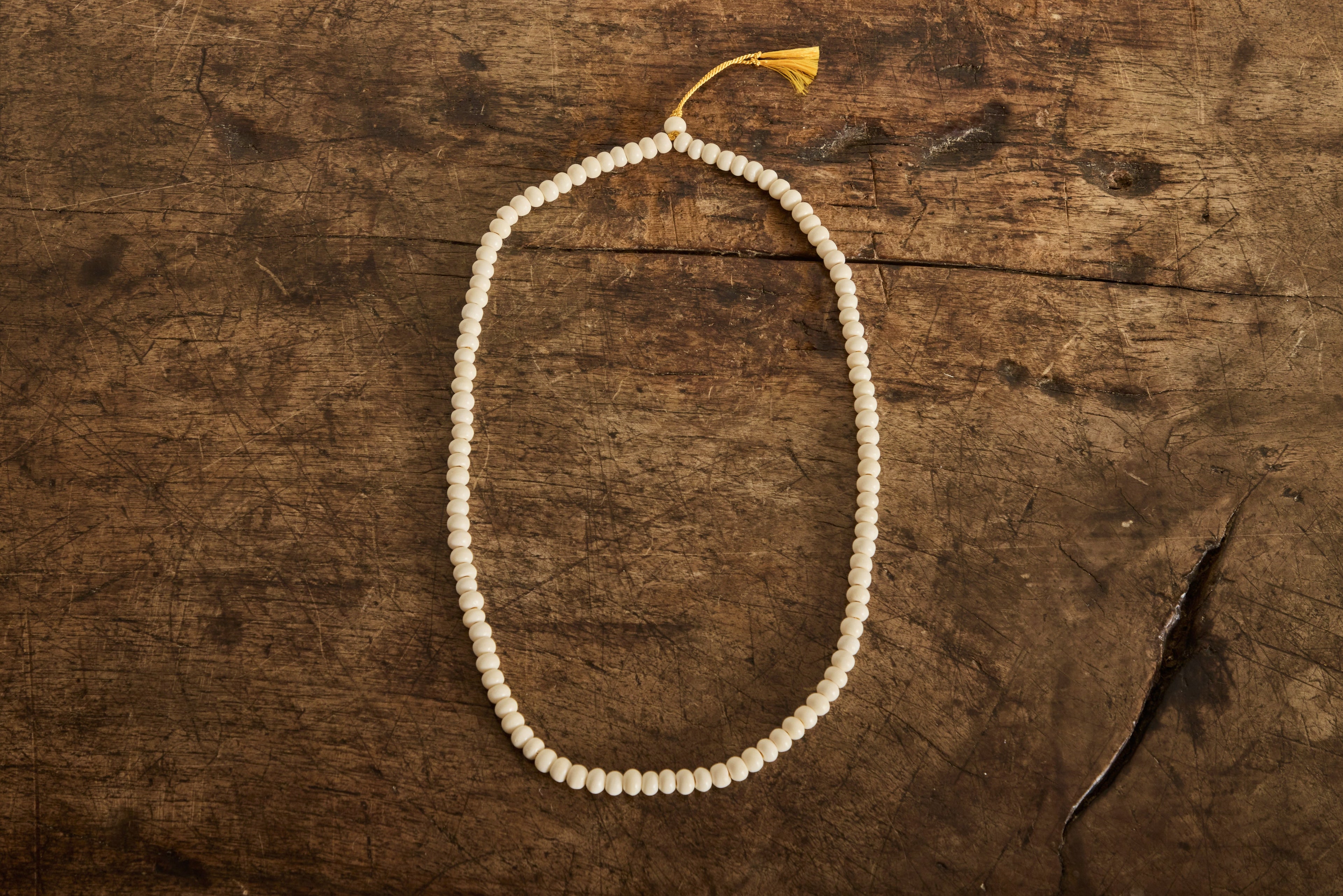 Nicky Kehoe - 108 Mantra Beads in Bone & Silk