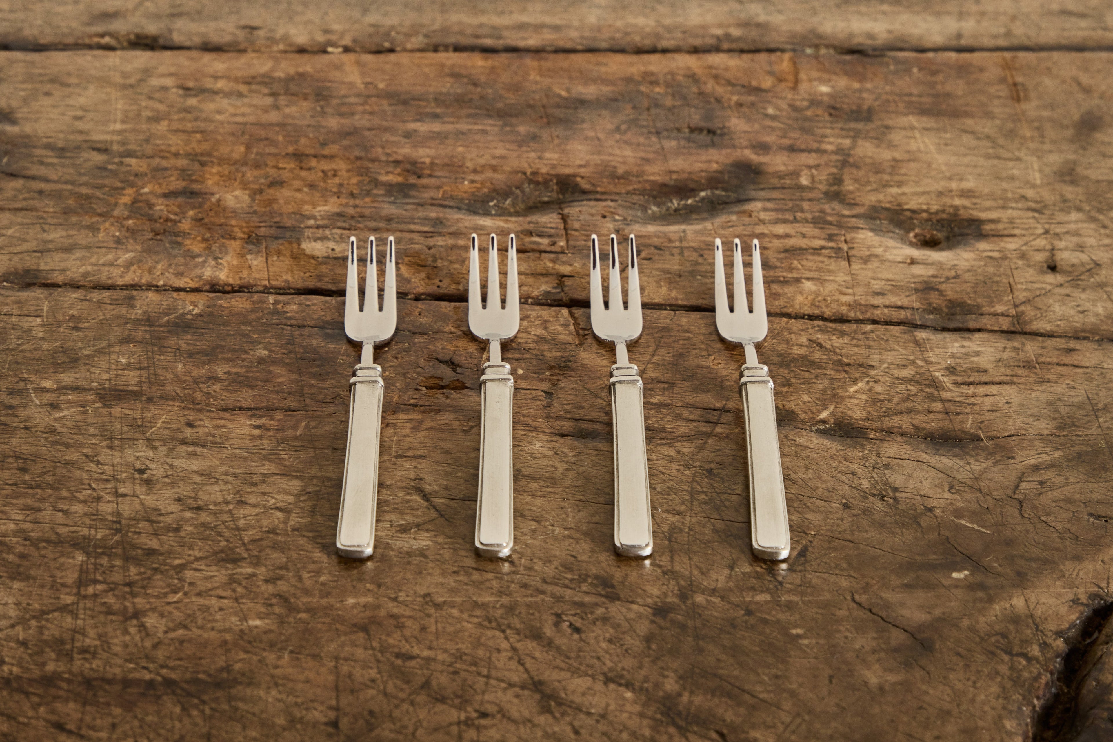 Nicky Kehoe - Pewter Set of 4 Cocktail Forks