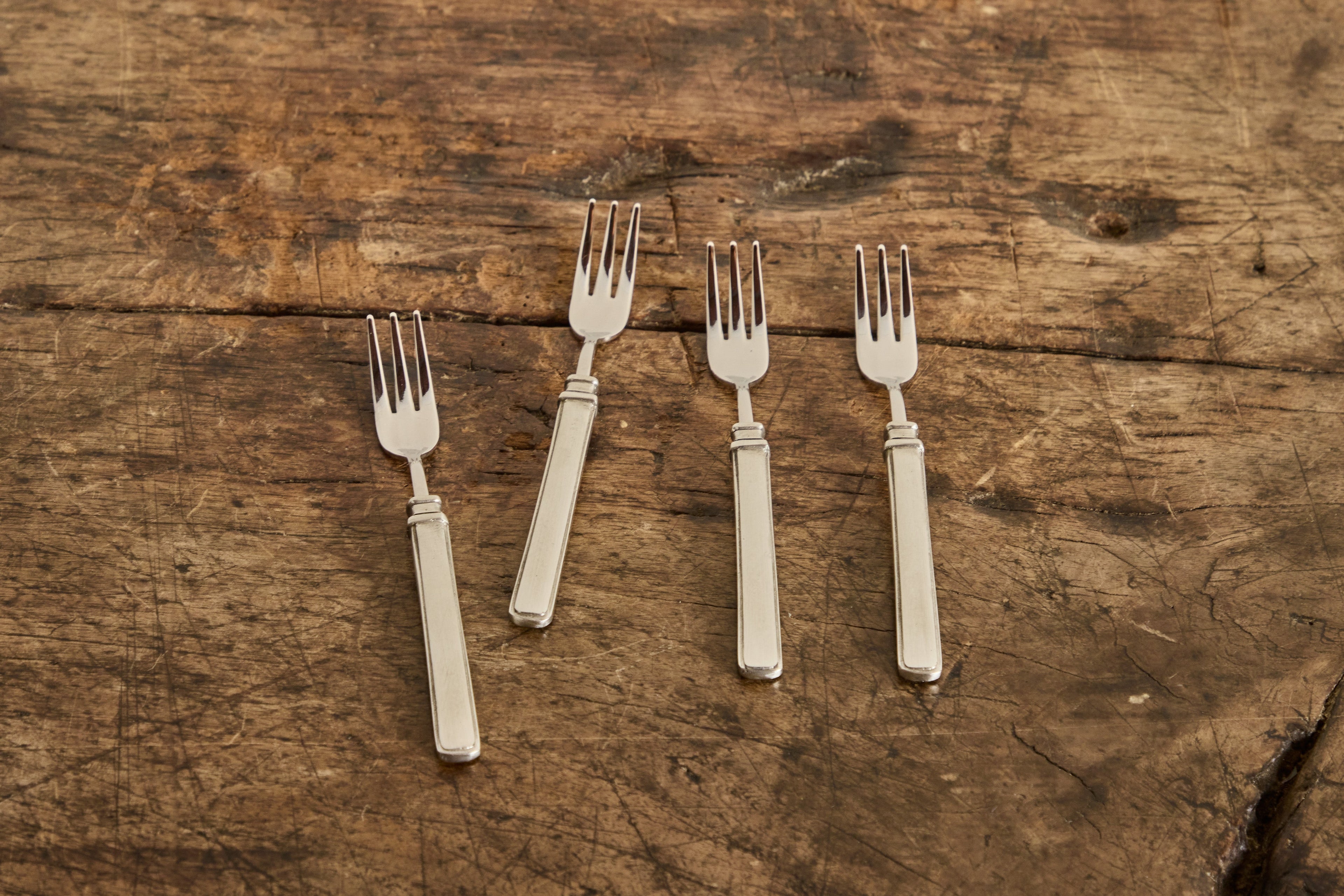 Nicky Kehoe - Pewter Set of 4 Cocktail Forks