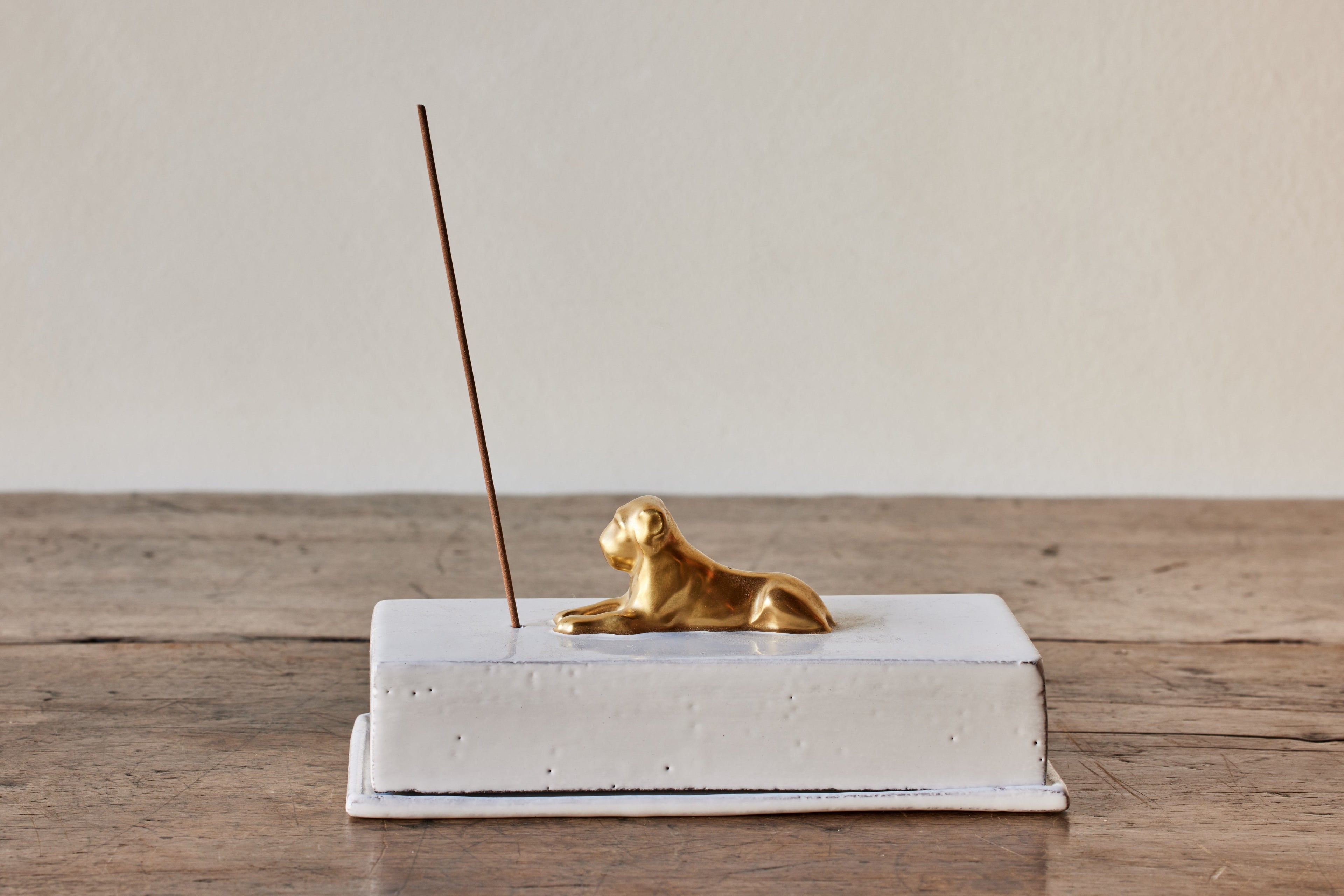 Nicky Kehoe - Gold Lion Incense Box & Holder