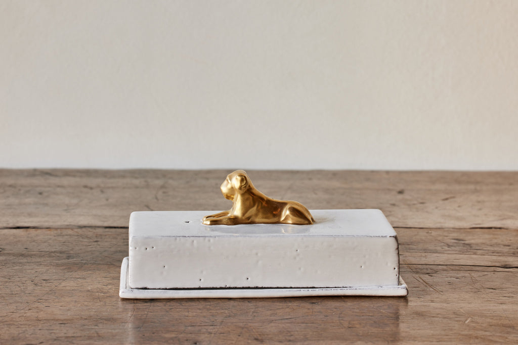 Nicky Kehoe - Gold Lion Incense Box & Holder