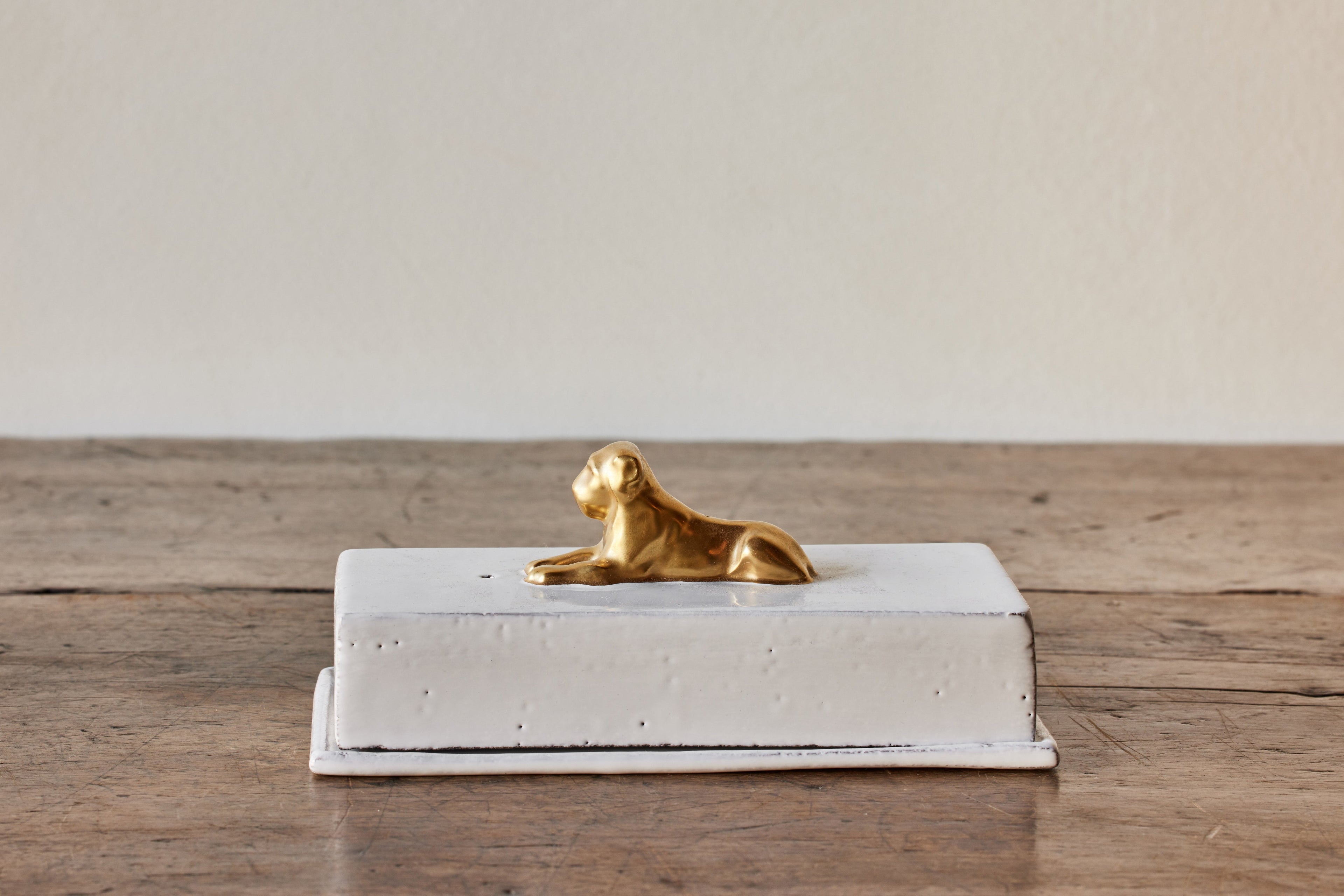 Nicky Kehoe - Gold Lion Incense Box & Holder