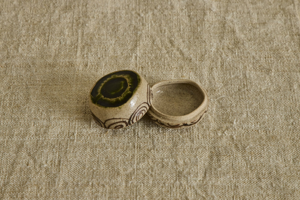 Nicky Kehoe - Ceramic Oribe Kogo, Incense Holder