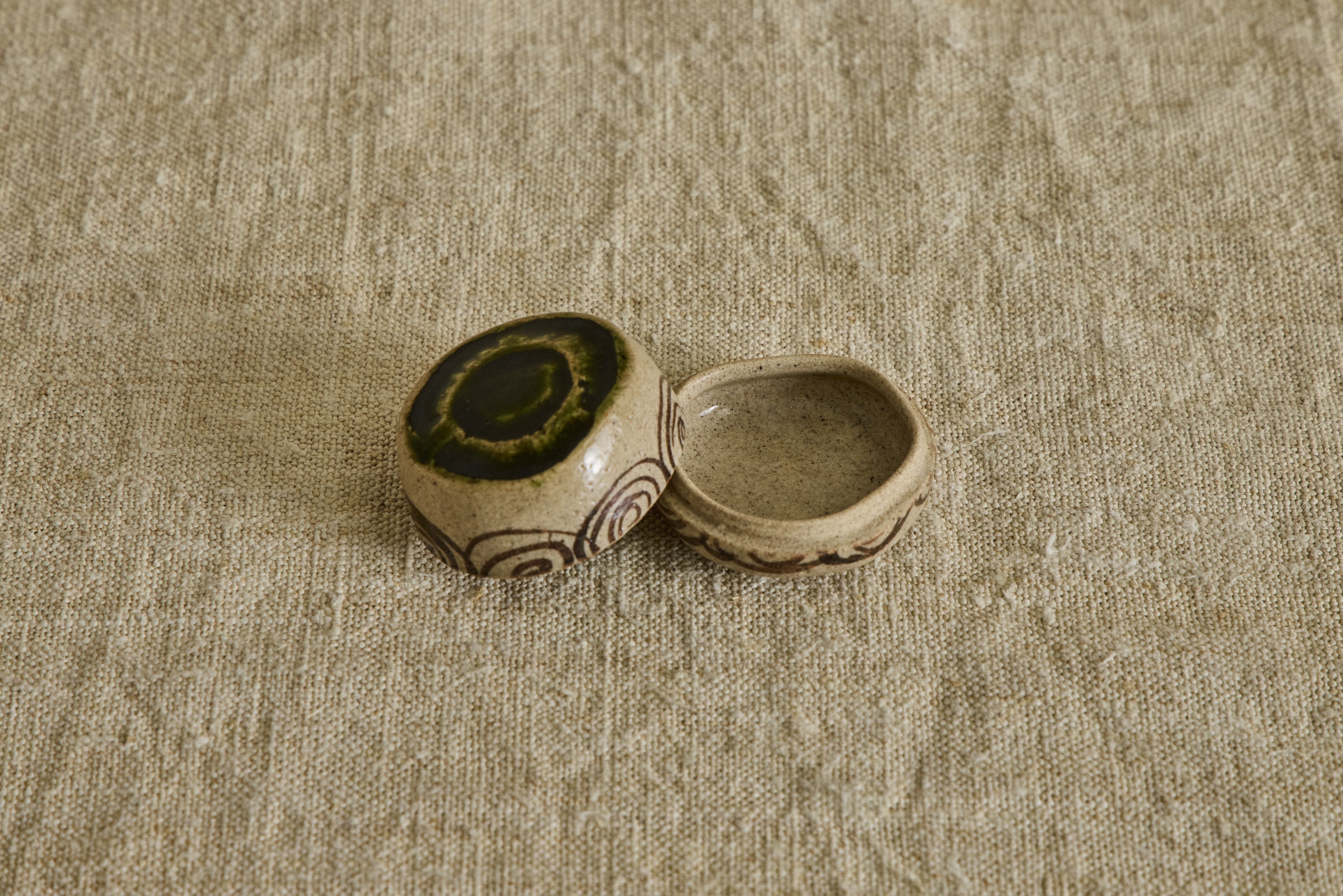 Nicky Kehoe - Ceramic Oribe Kogo, Incense Holder