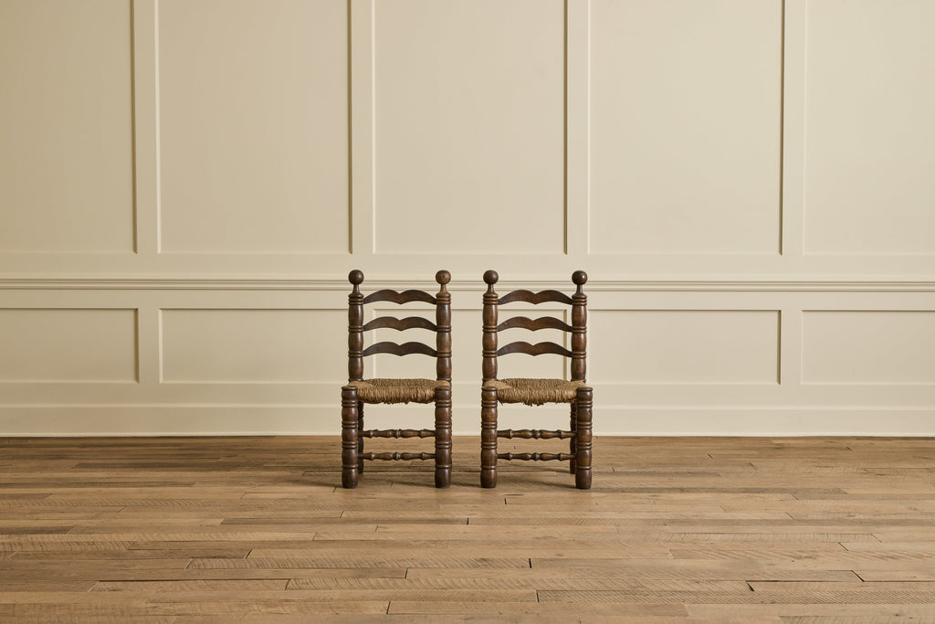 Nicky Kehoe - Set of 6 Dudouyt Rush Seat Chairs