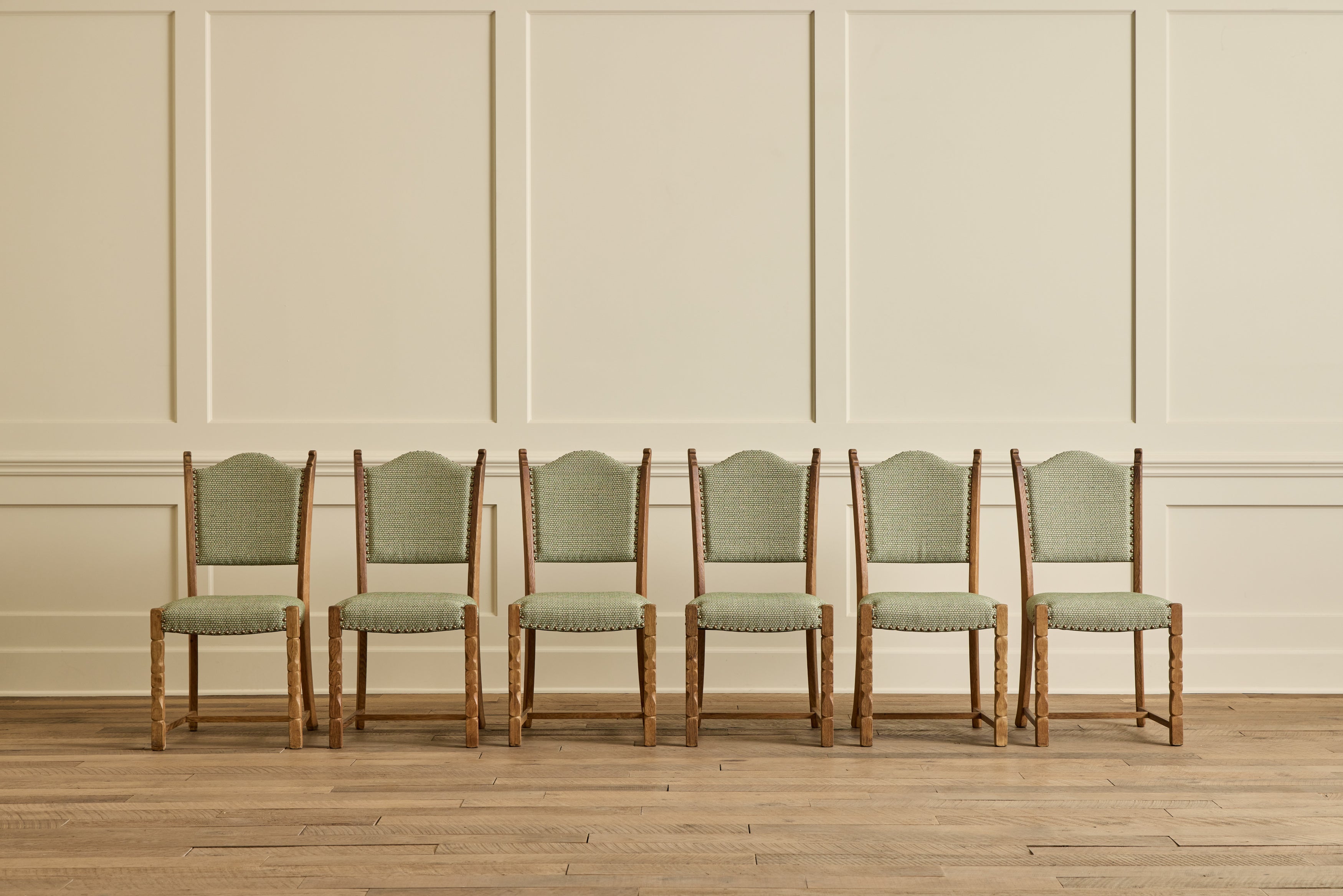 Nicky Kehoe - Set of 6 Kjaernulf Curved Back Chairs