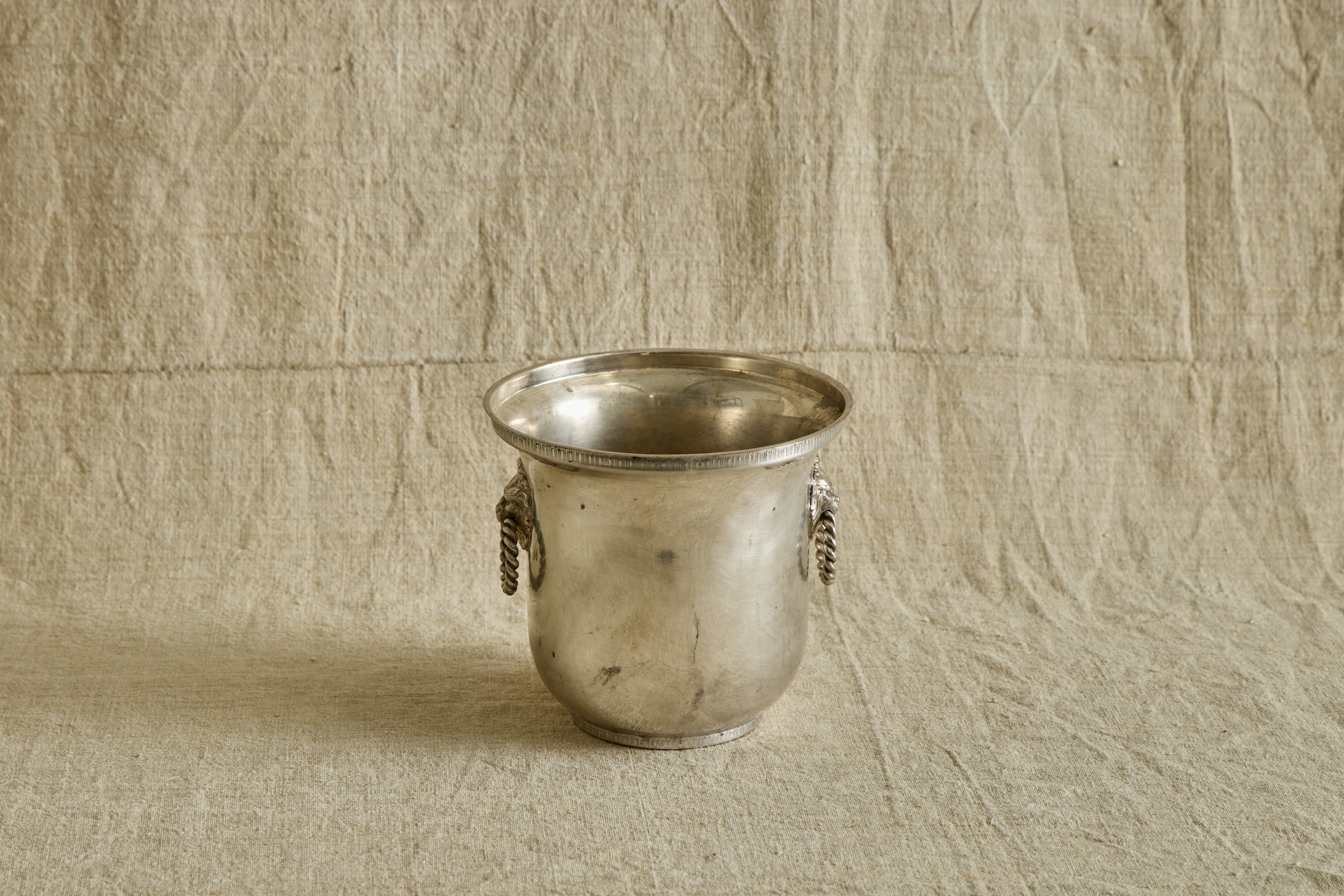 Nicky Kehoe - Braided Handle Silver Ice Bucket