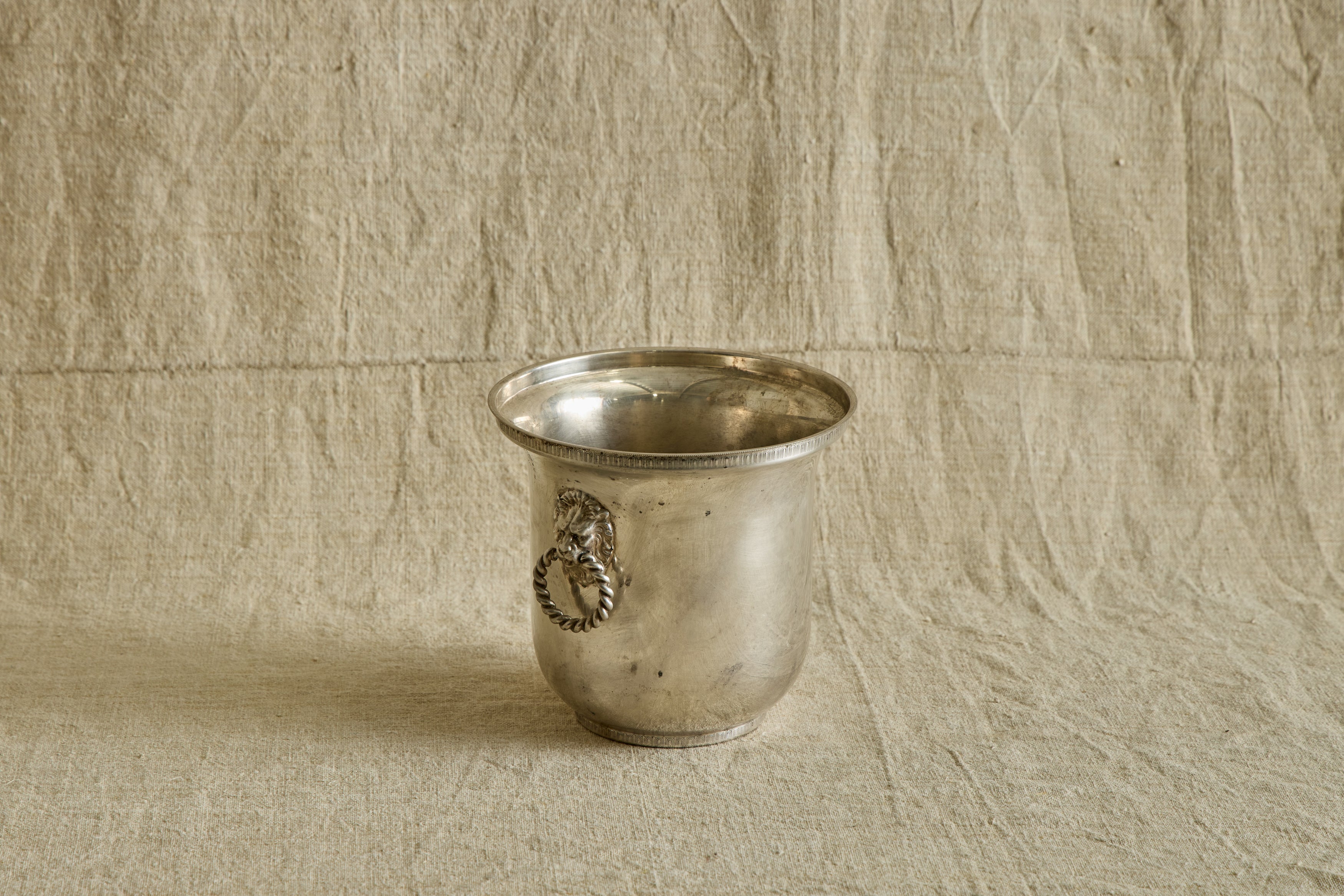 Nicky Kehoe - Braided Handle Silver Ice Bucket