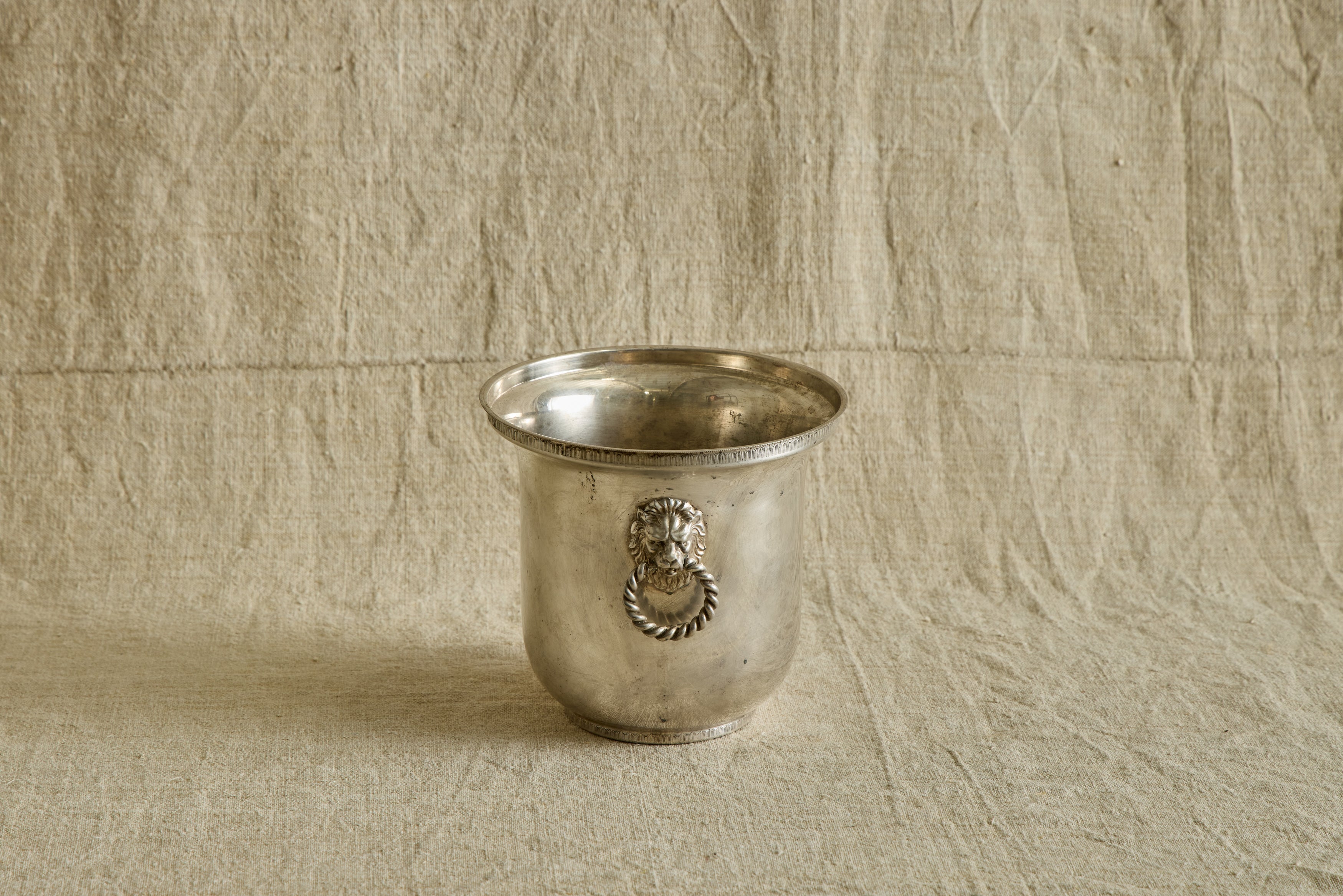 Nicky Kehoe - Braided Handle Silver Ice Bucket