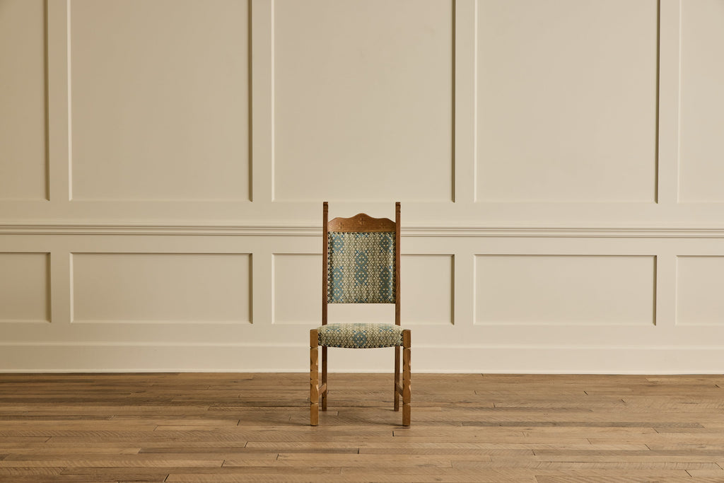 Nicky Kehoe - Set of 4 Carved Oak Dining Chairs