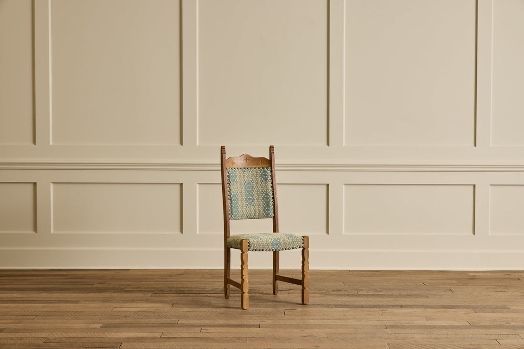 Nicky Kehoe - Set of 4 Carved Oak Dining Chairs