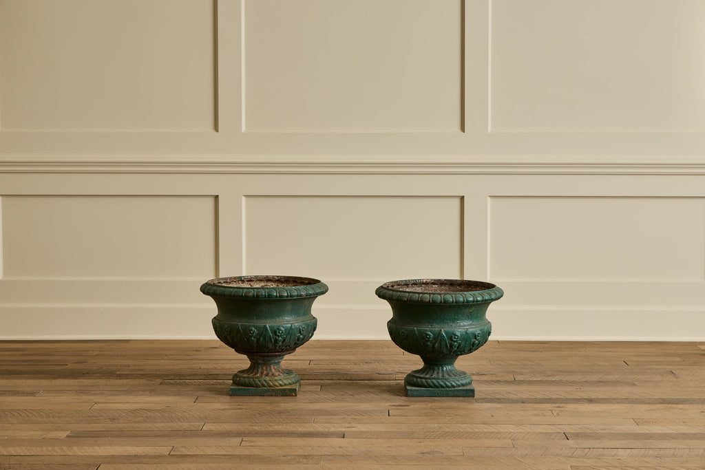 Nicky Kehoe - Pair of 18th Century Green Urns