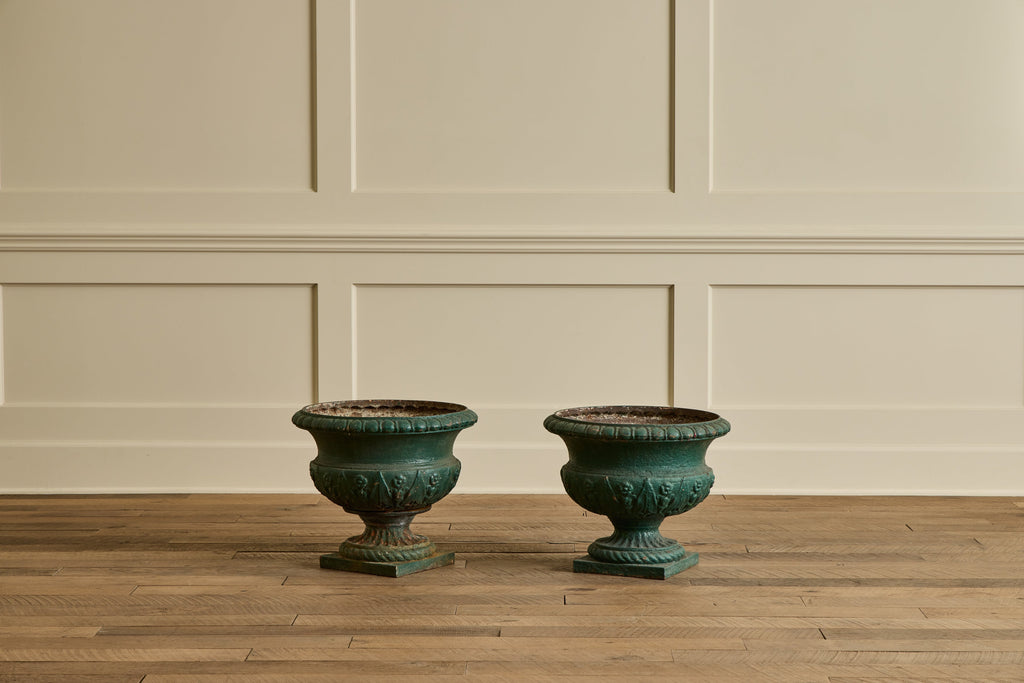 Nicky Kehoe - Pair of 18th Century Green Urns
