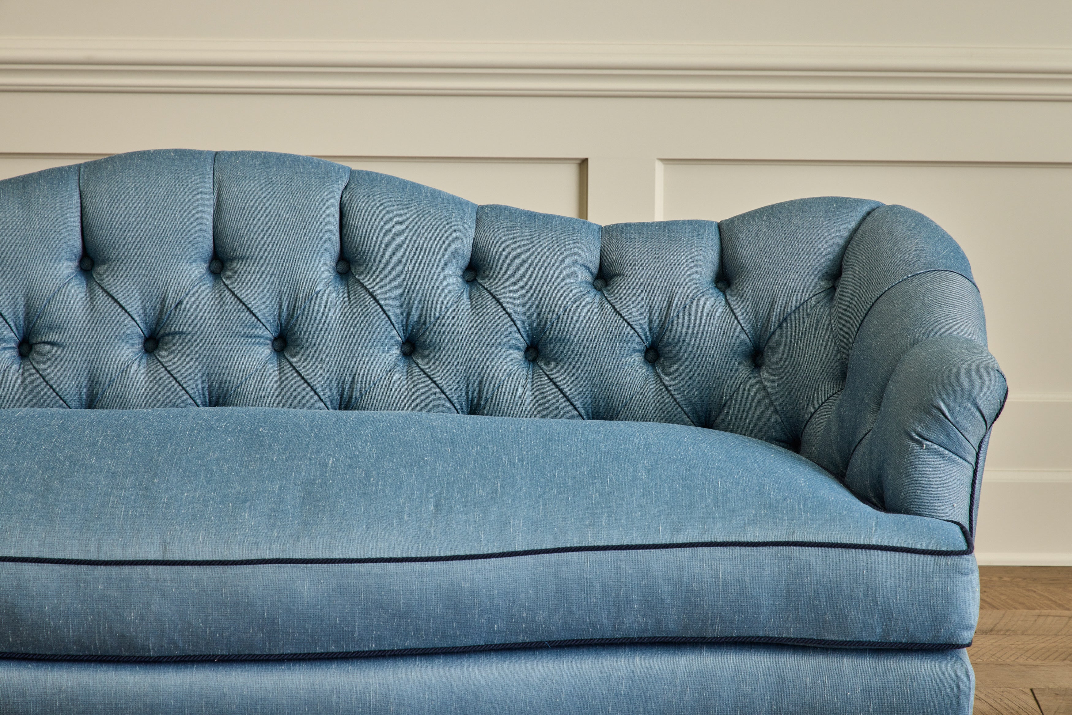 Nicky Kehoe - Tufted Camelback Sofa