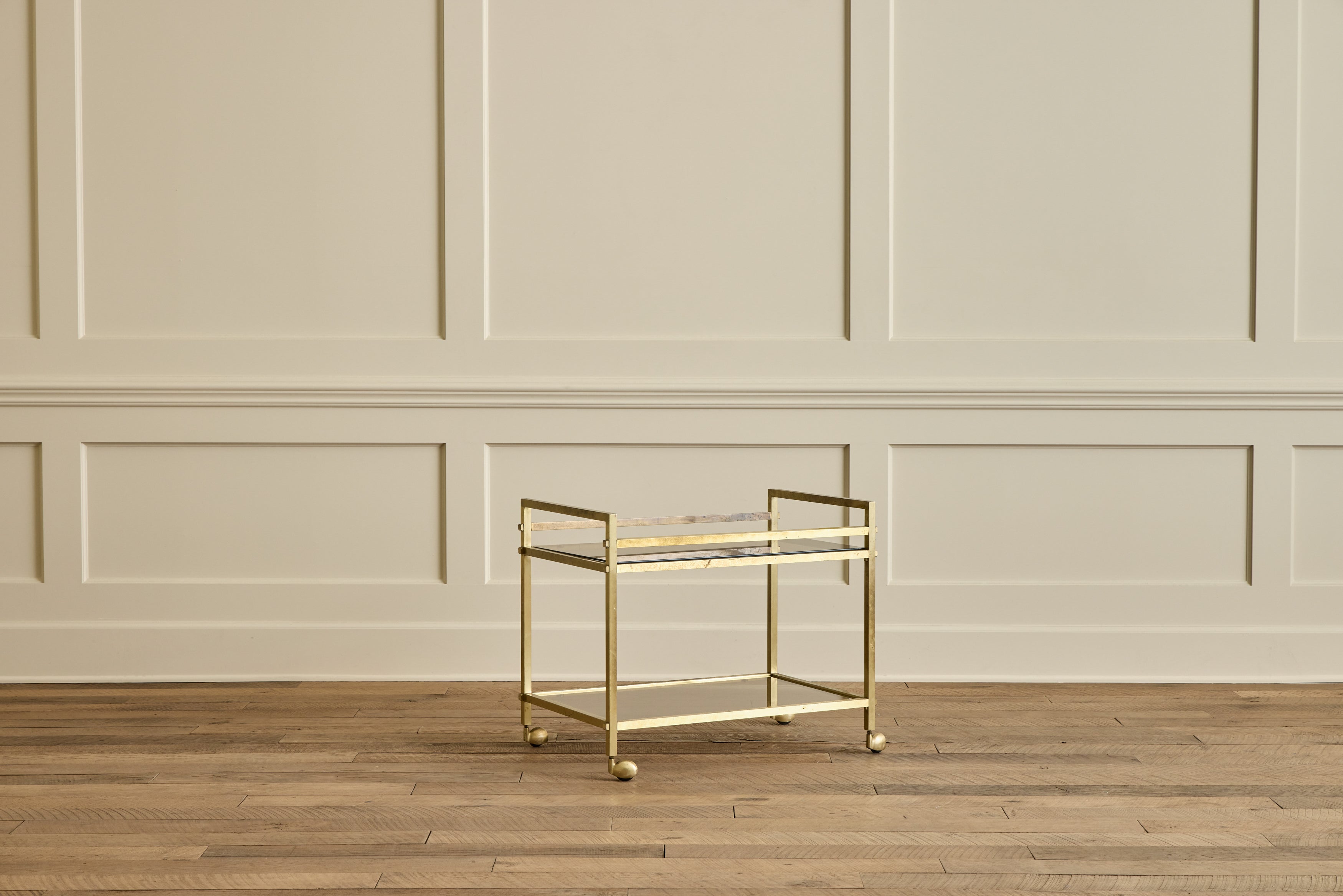 Nicky Kehoe - Brass Modernist Bar Cart