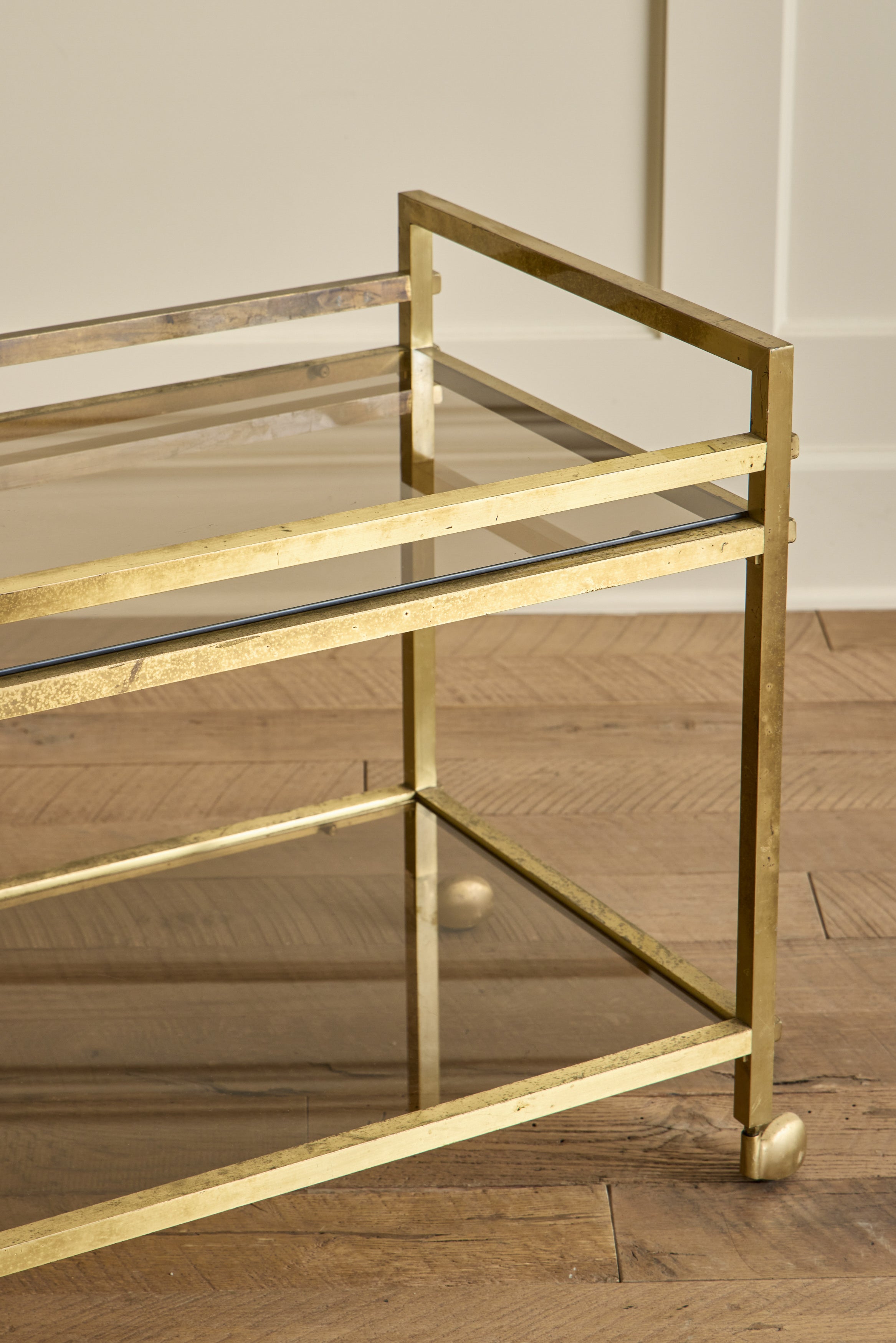 Nicky Kehoe - Brass Modernist Bar Cart