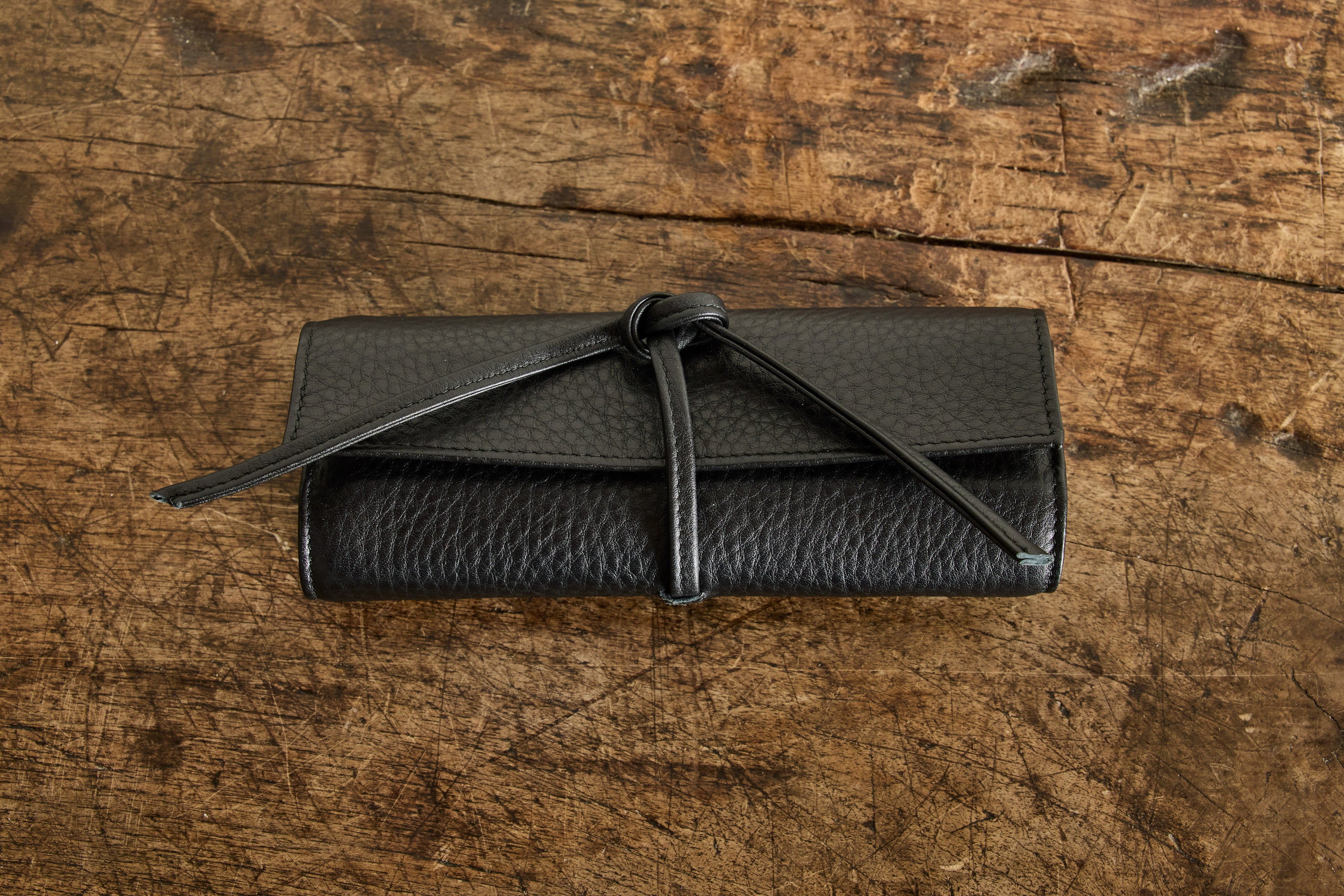 Nicky Kehoe - Black Leather Jewelry Roll