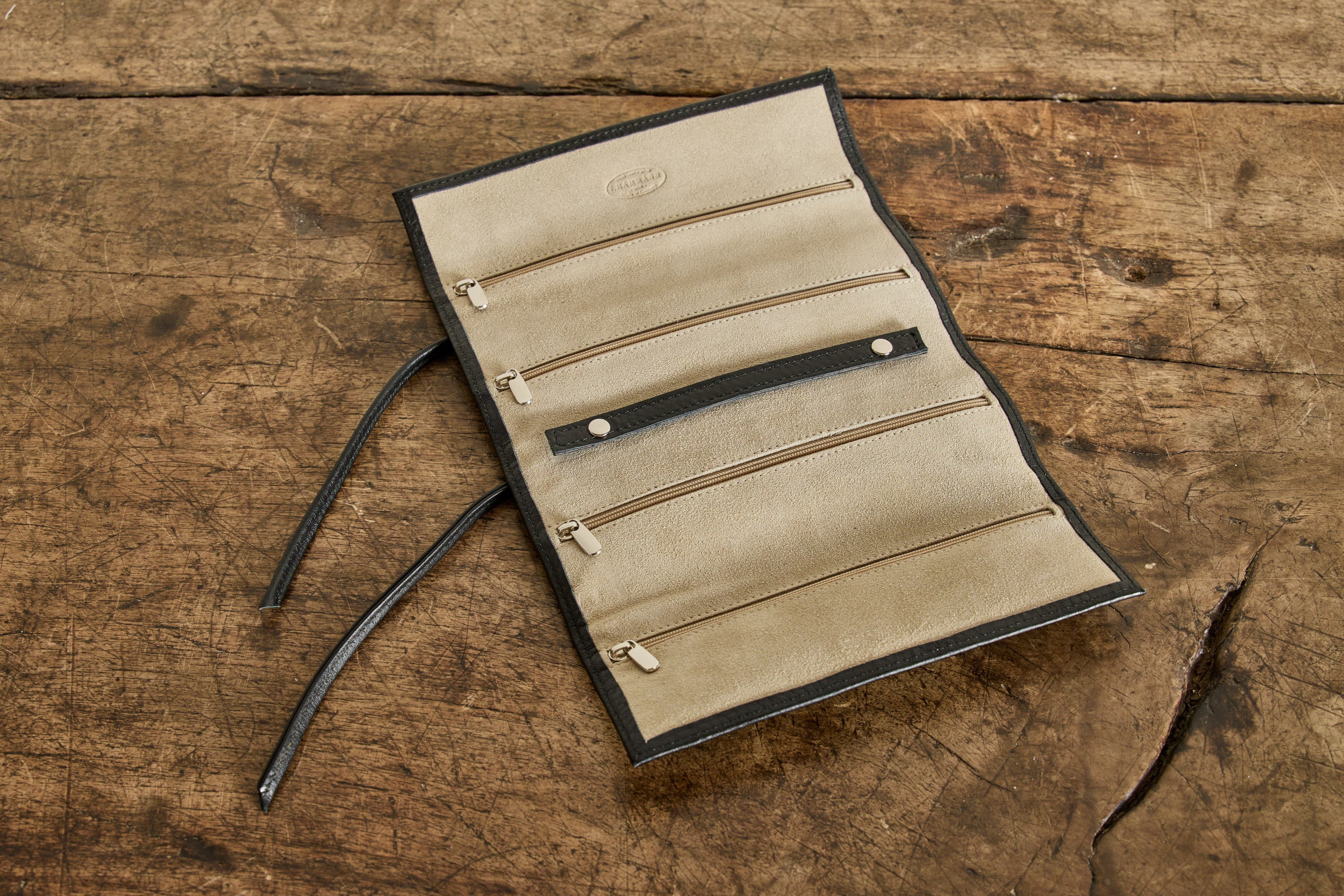 Nicky Kehoe - Black Leather Jewelry Roll