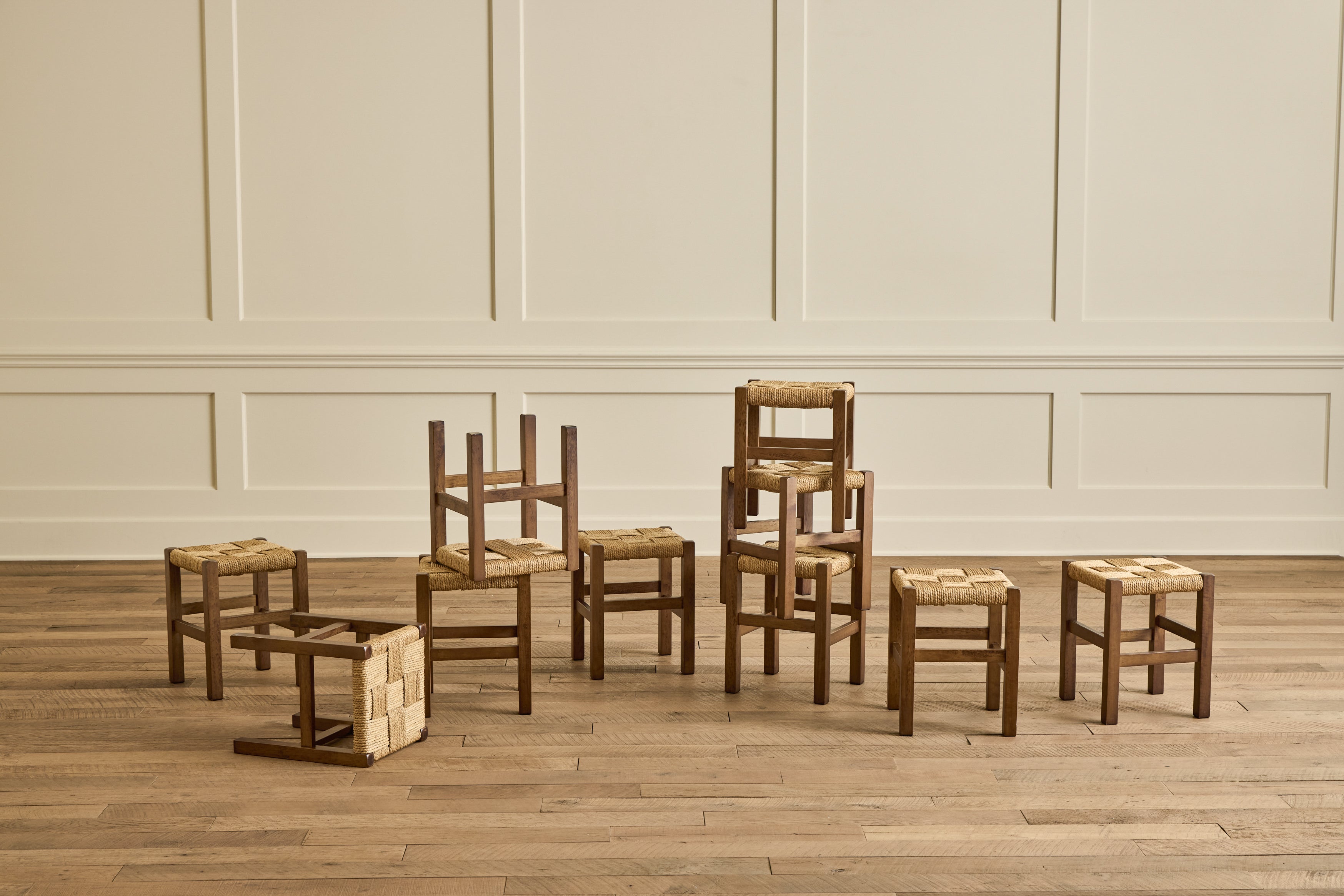 Nicky Kehoe - Danish Wood & Rush Stool