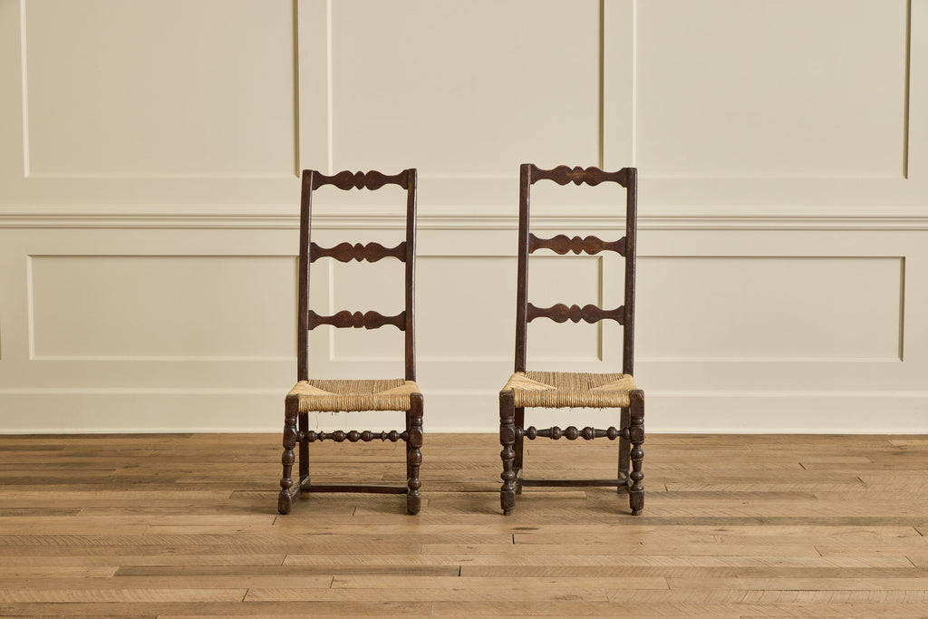 Nicky Kehoe - Pair of High Back Rush Chairs