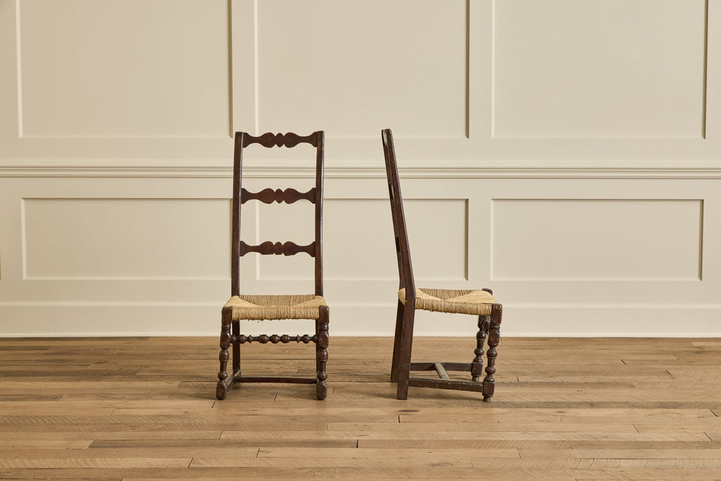Nicky Kehoe - Pair of High Back Rush Chairs