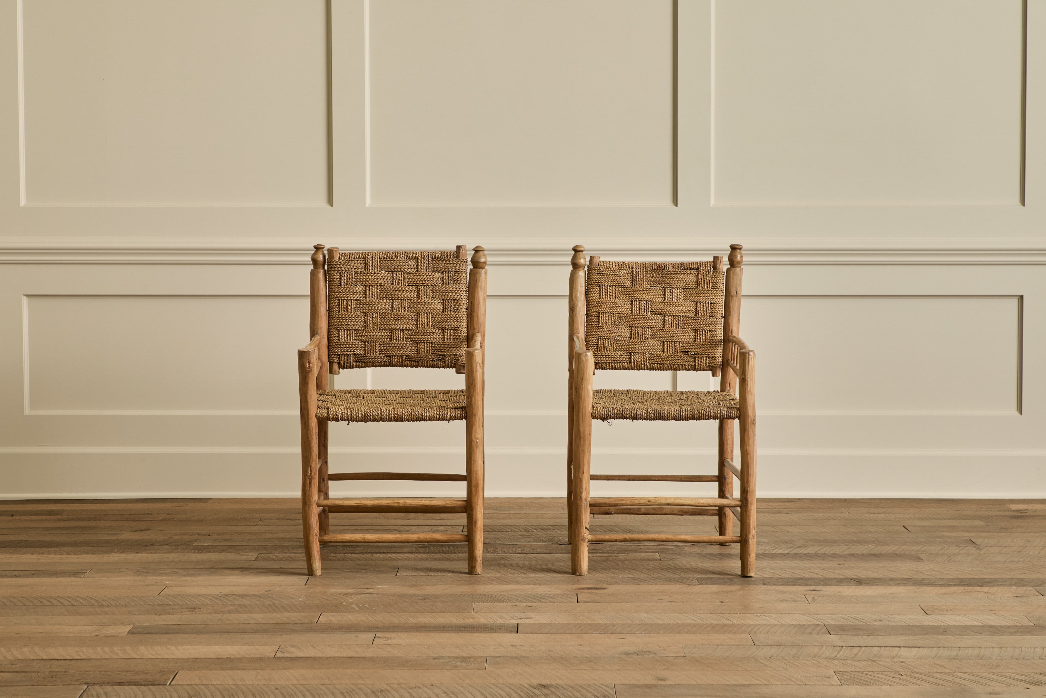 Nicky Kehoe - Pair of Woven Lounge Chairs