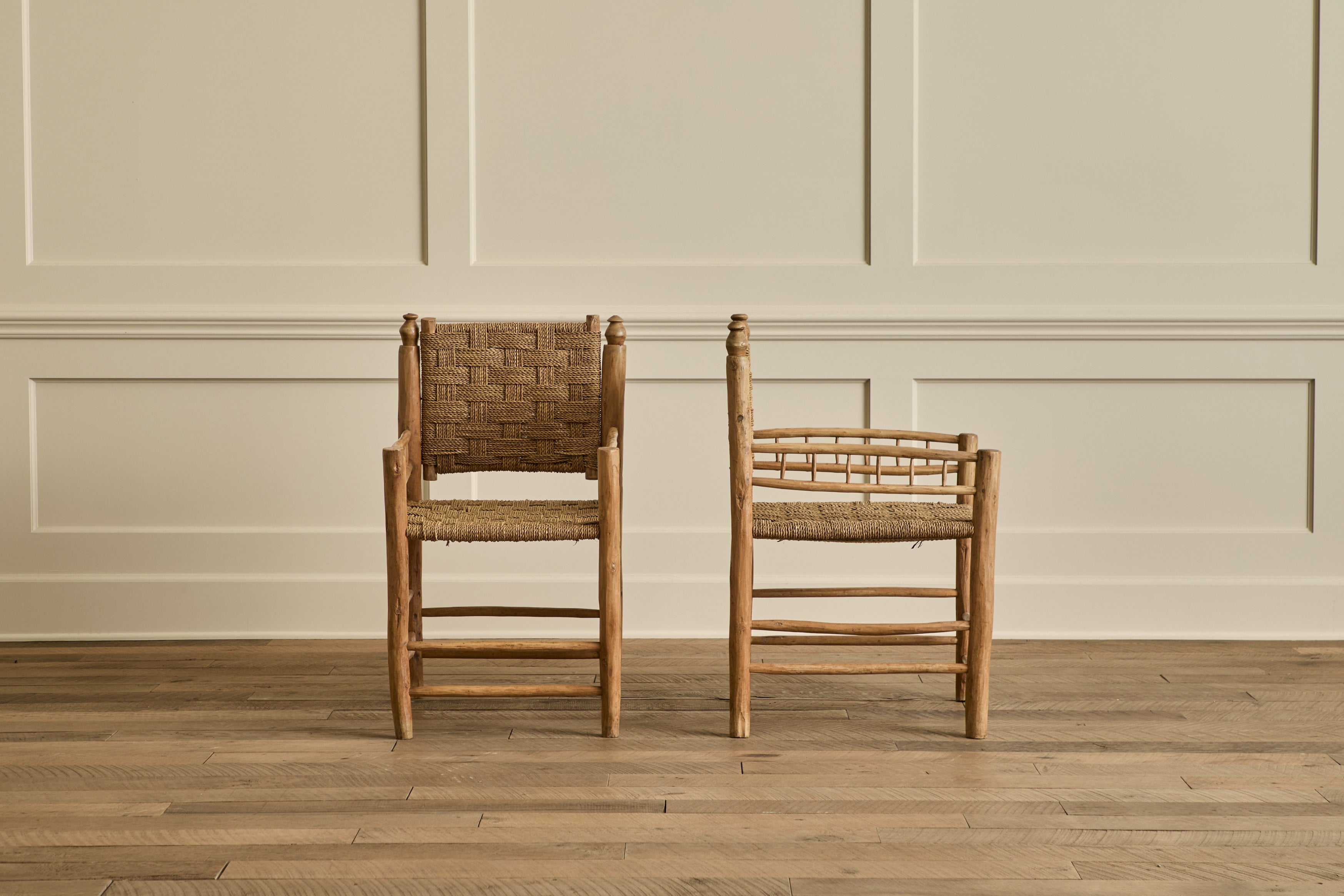 Nicky Kehoe - Pair of Woven Lounge Chairs