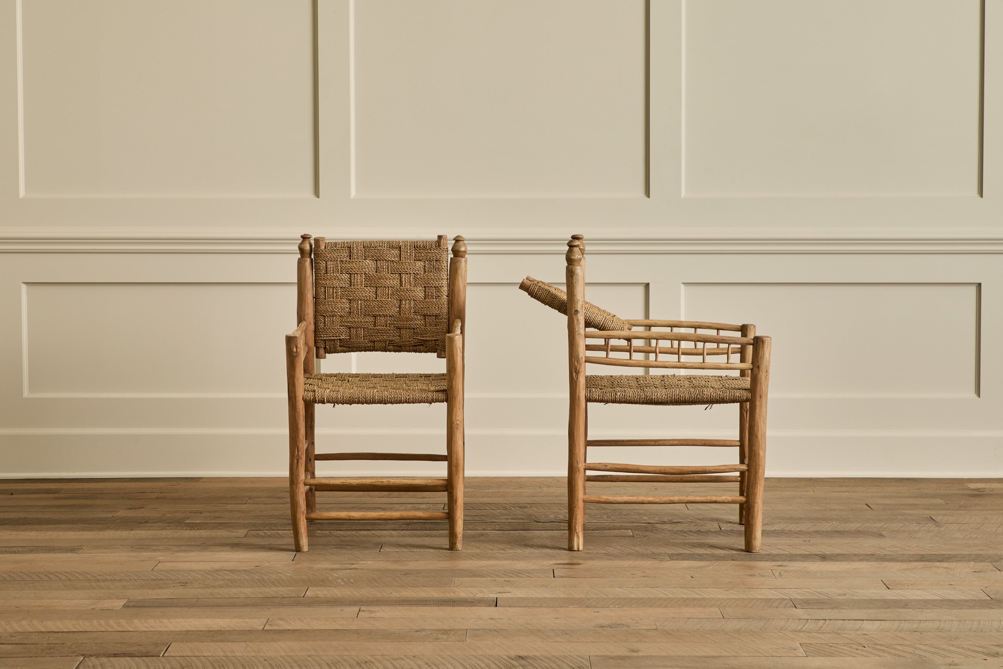 Nicky Kehoe - Pair of Woven Lounge Chairs