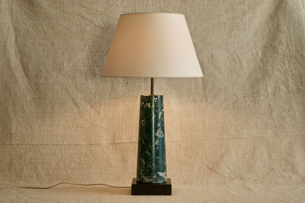 Nicky Kehoe - Scagliola Table Lamp, Swedish Green