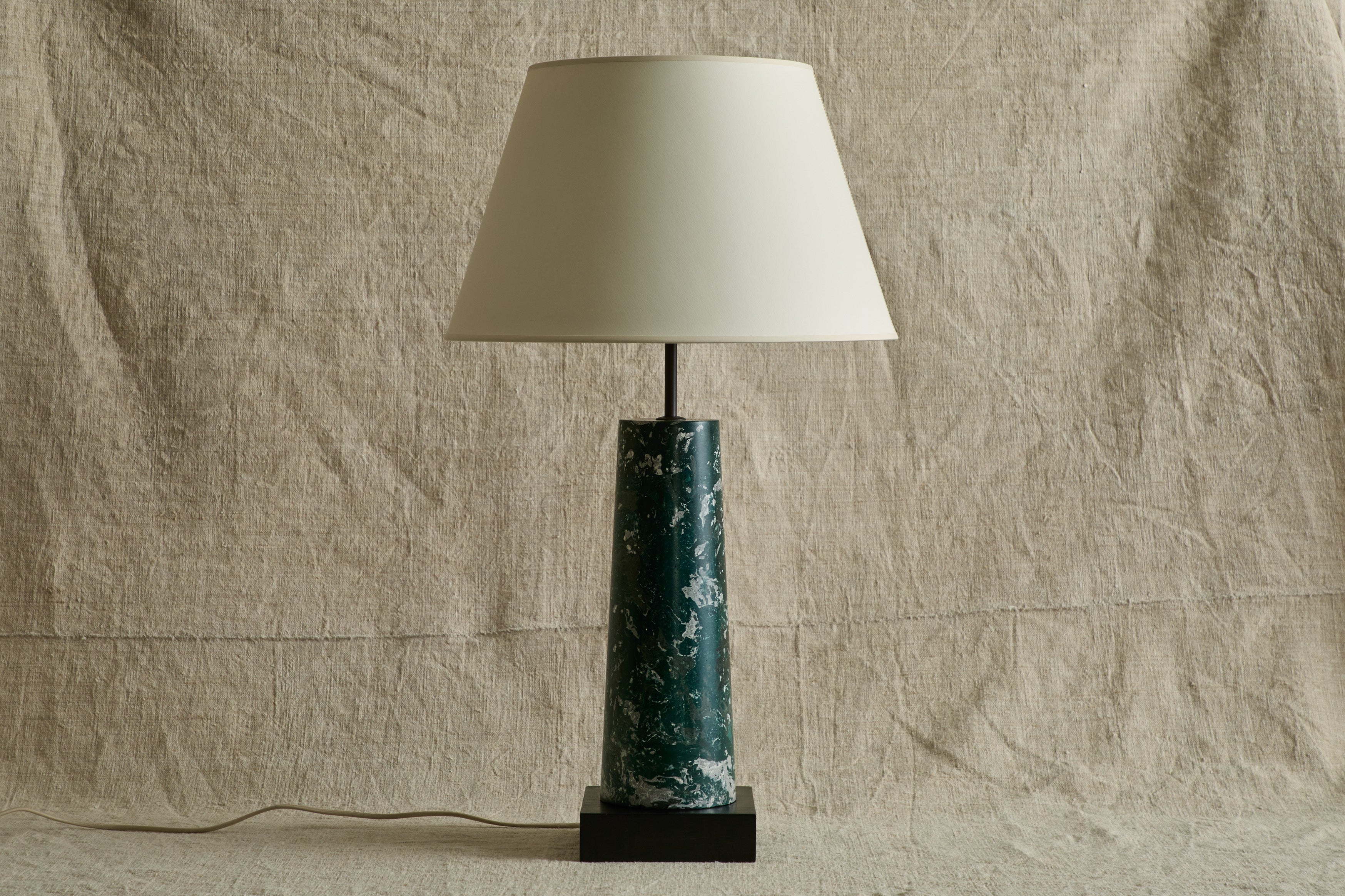 Nicky Kehoe - Scagliola Table Lamp, Swedish Green
