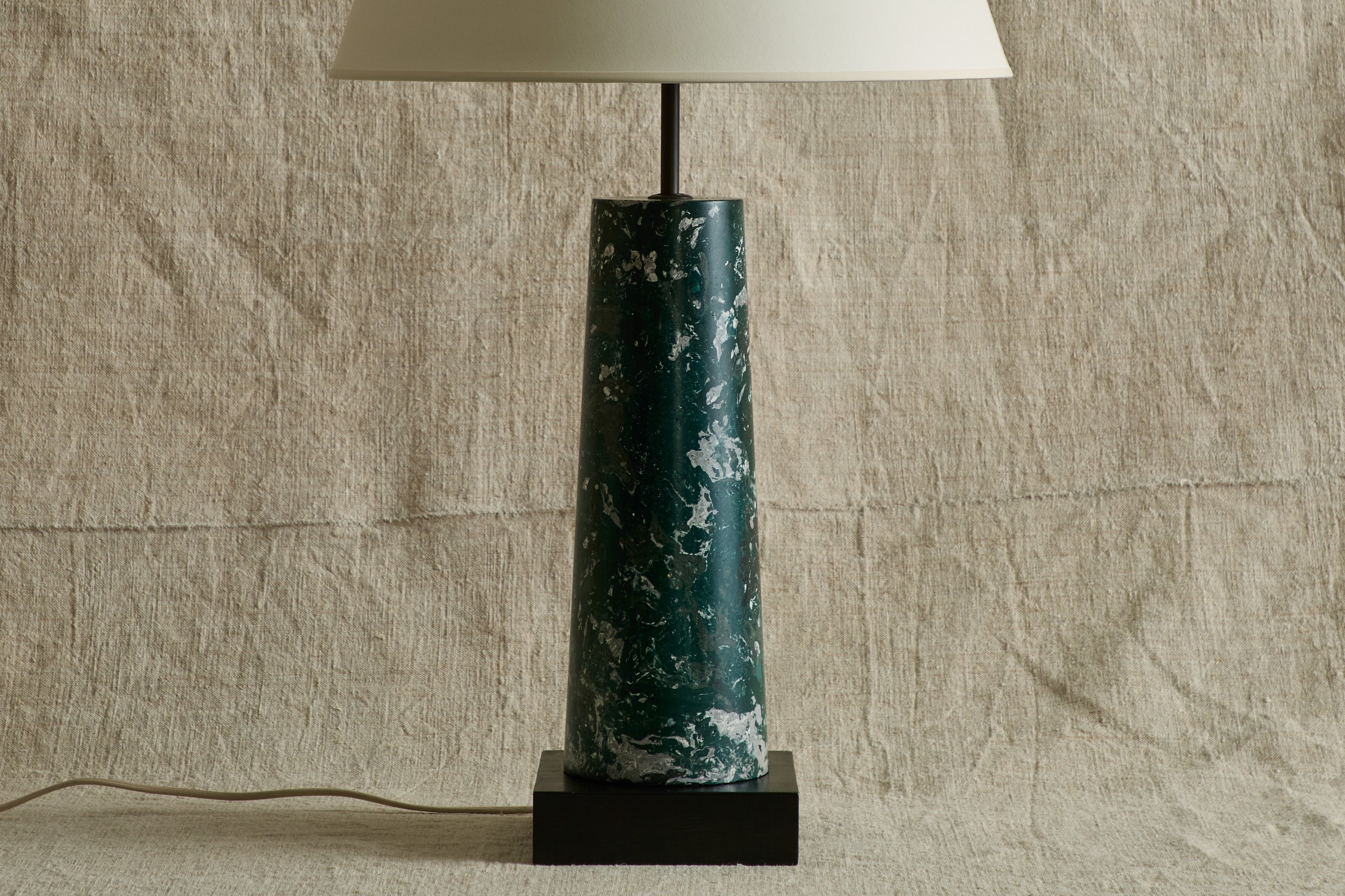 Nicky Kehoe - Scagliola Table Lamp, Swedish Green