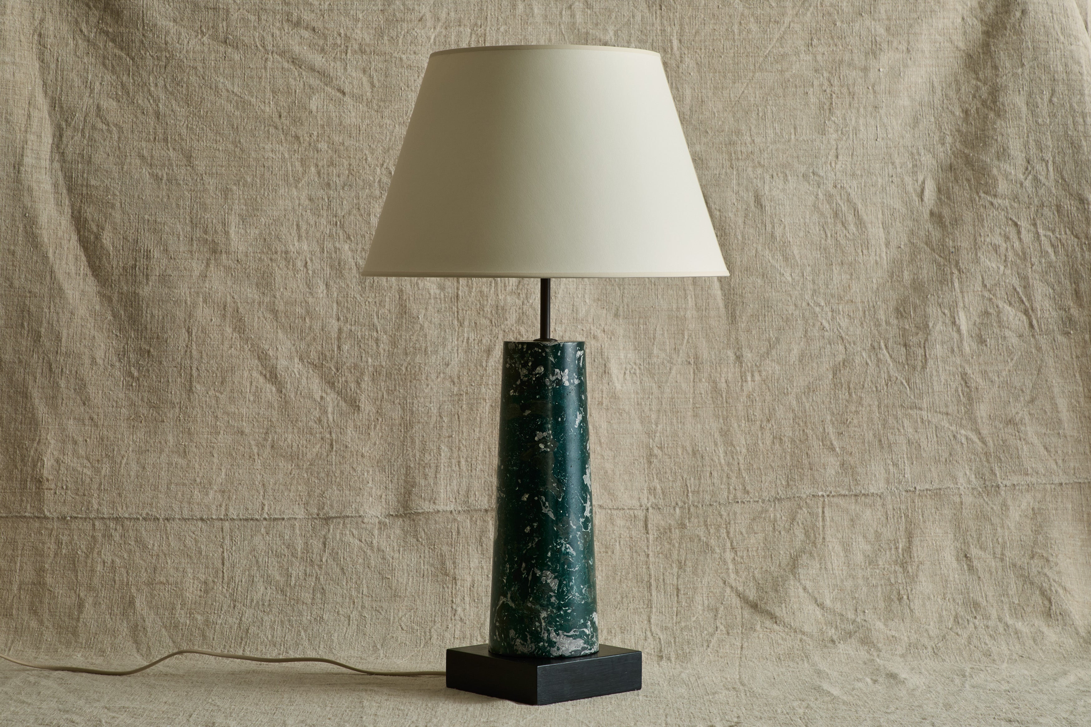 Nicky Kehoe - Scagliola Table Lamp, Swedish Green