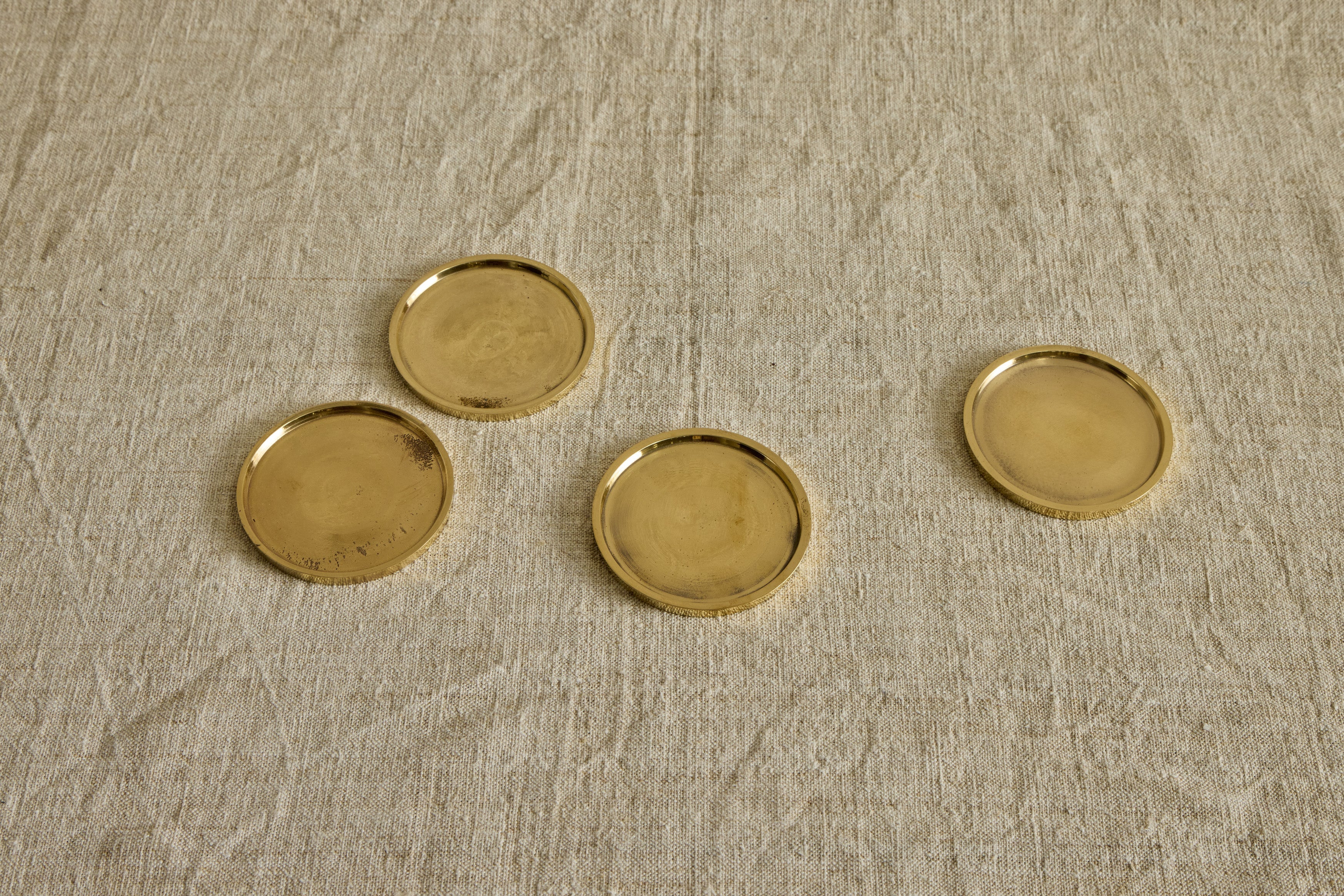 Nicky Kehoe - Brass Coasters, Set of 4