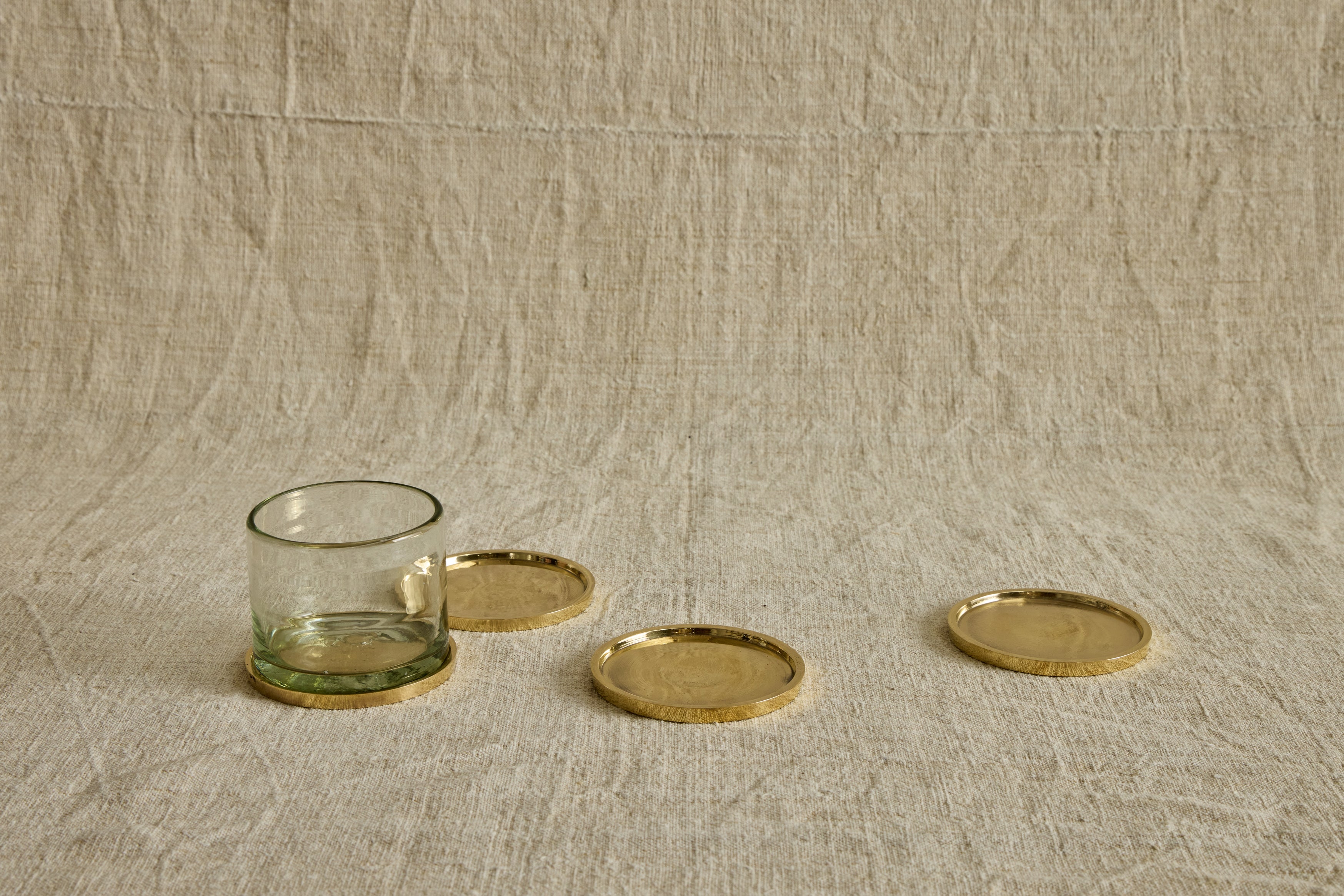 Nicky Kehoe - Brass Coasters, Set of 4