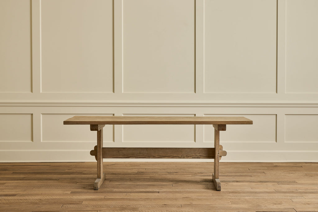 Nicky Kehoe - Custom Trestle Dining Table, Reclaimed Pine