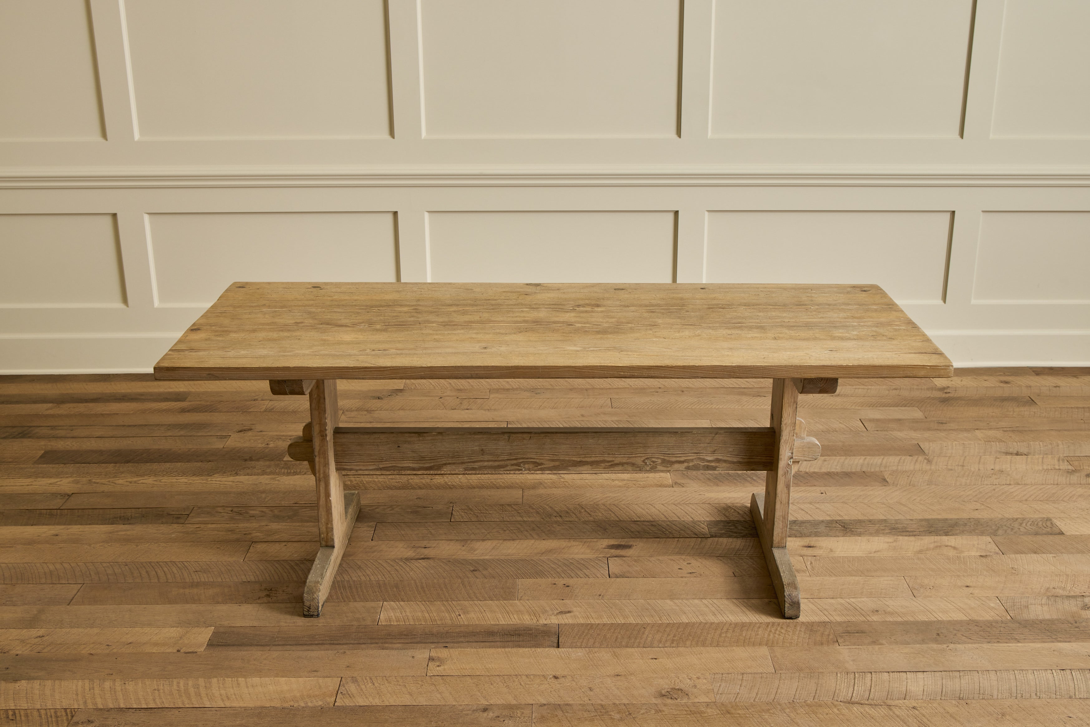 Nicky Kehoe - Custom Trestle Dining Table, Reclaimed Pine