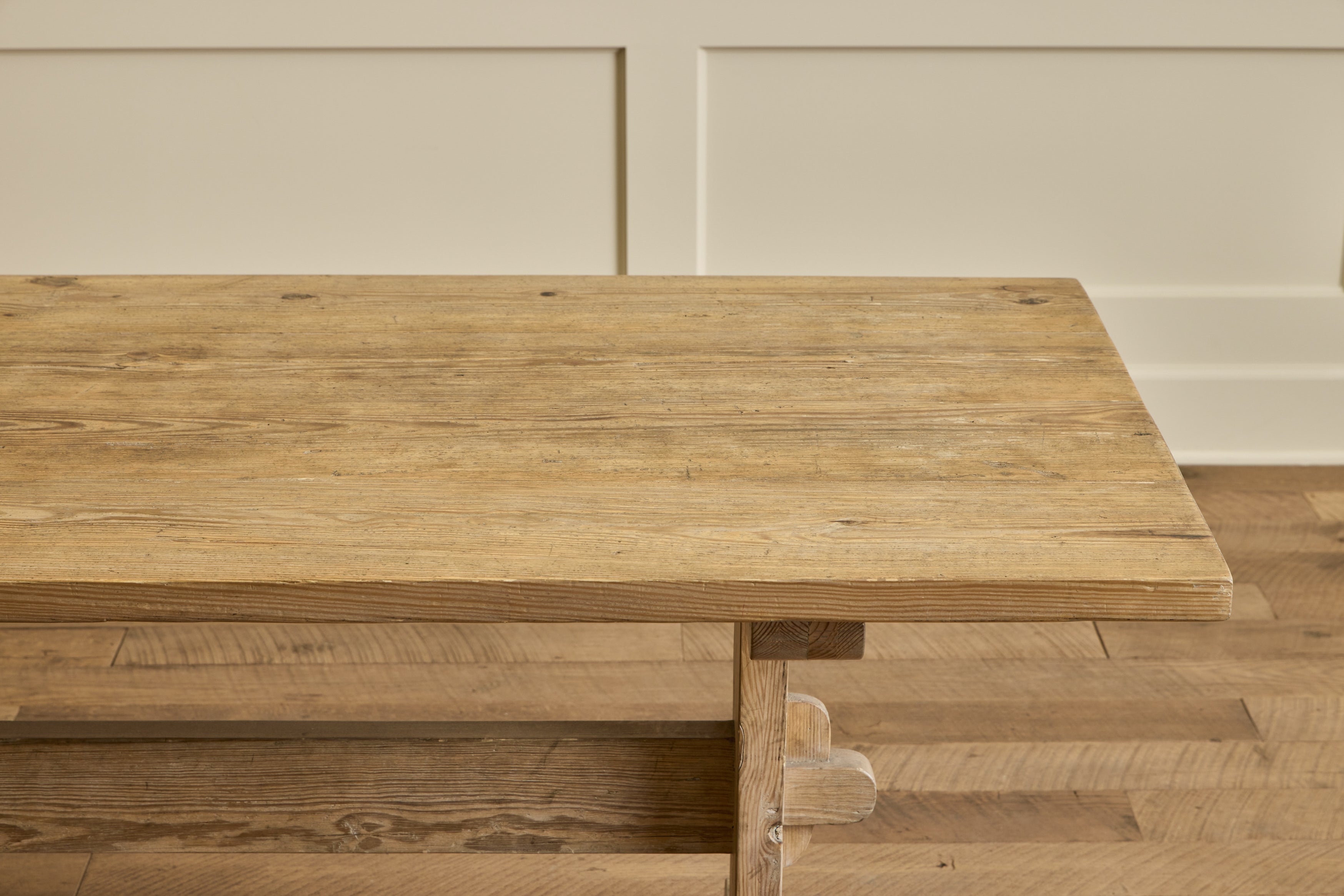 Nicky Kehoe - Custom Trestle Dining Table, Reclaimed Pine