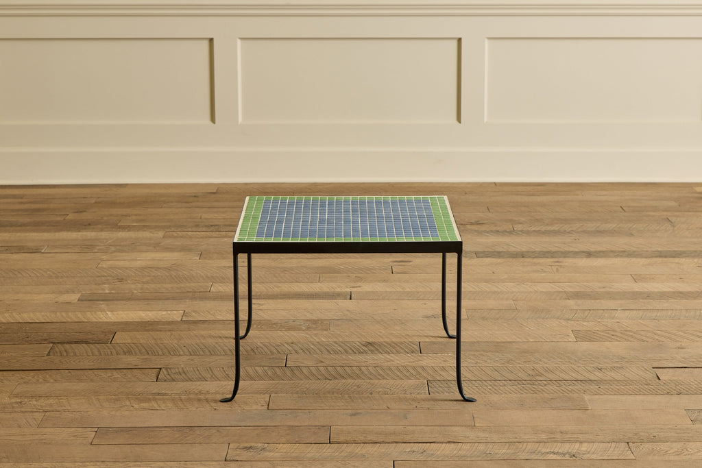 Nicky Kehoe - Mosaic Tile Side Table, Damascus and Clover