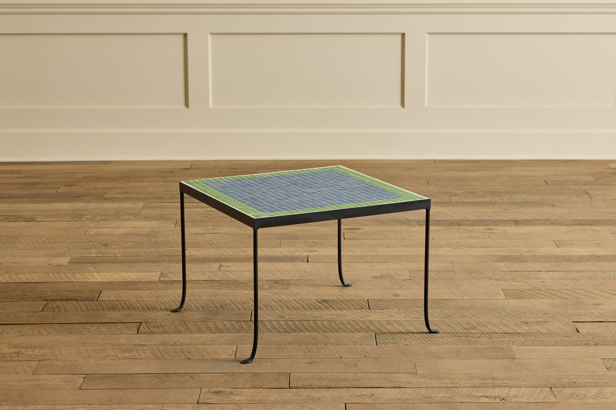 Nicky Kehoe - Mosaic Tile Side Table, Damascus and Clover