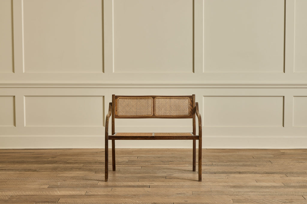 Nicky Kehoe - Early American Style Cane Bench