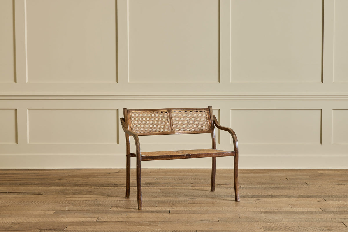 Nicky Kehoe - Early American Style Cane Bench