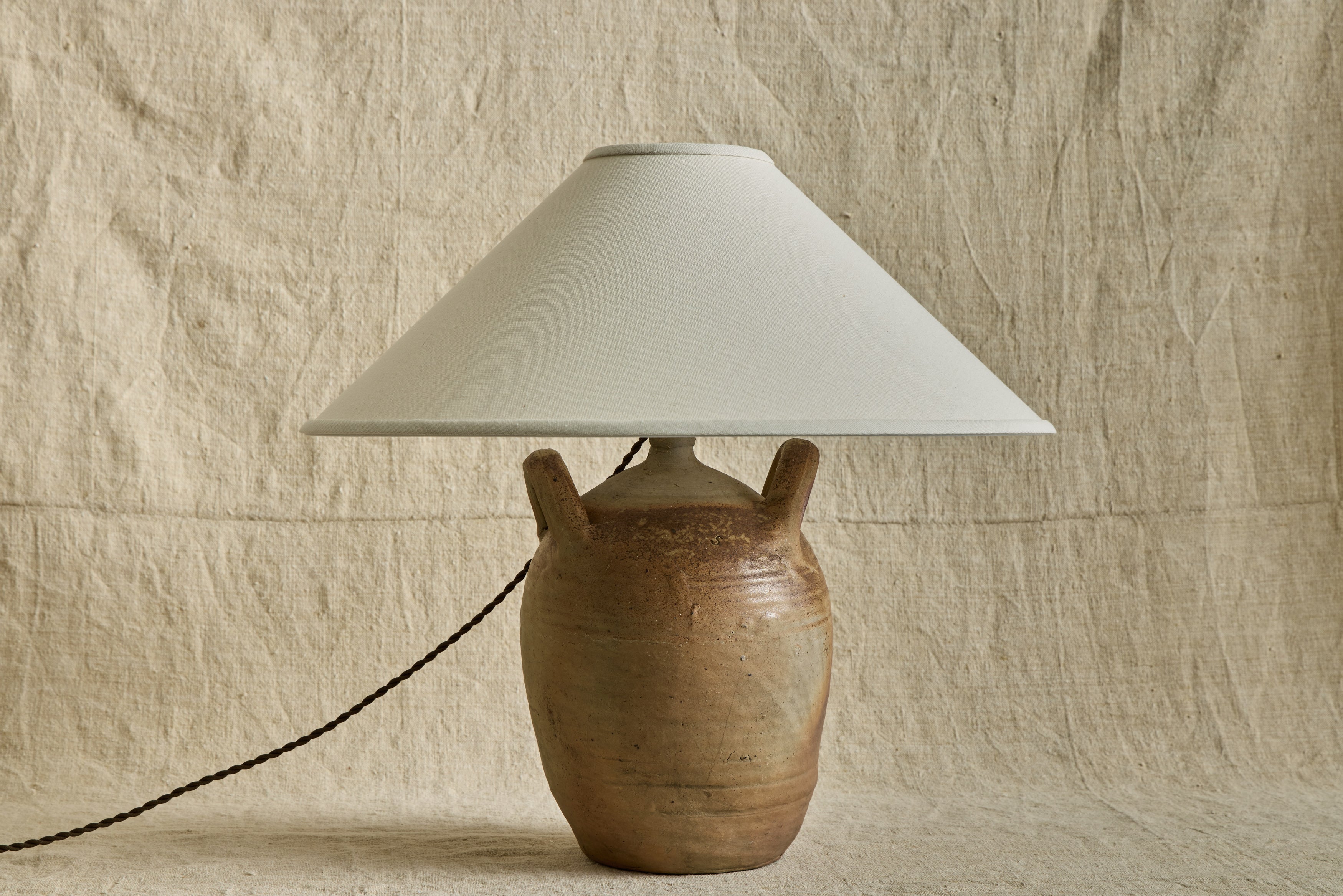 Nicky Kehoe - VTG FRENCH STONEWARE JUG LAMP NO. 17