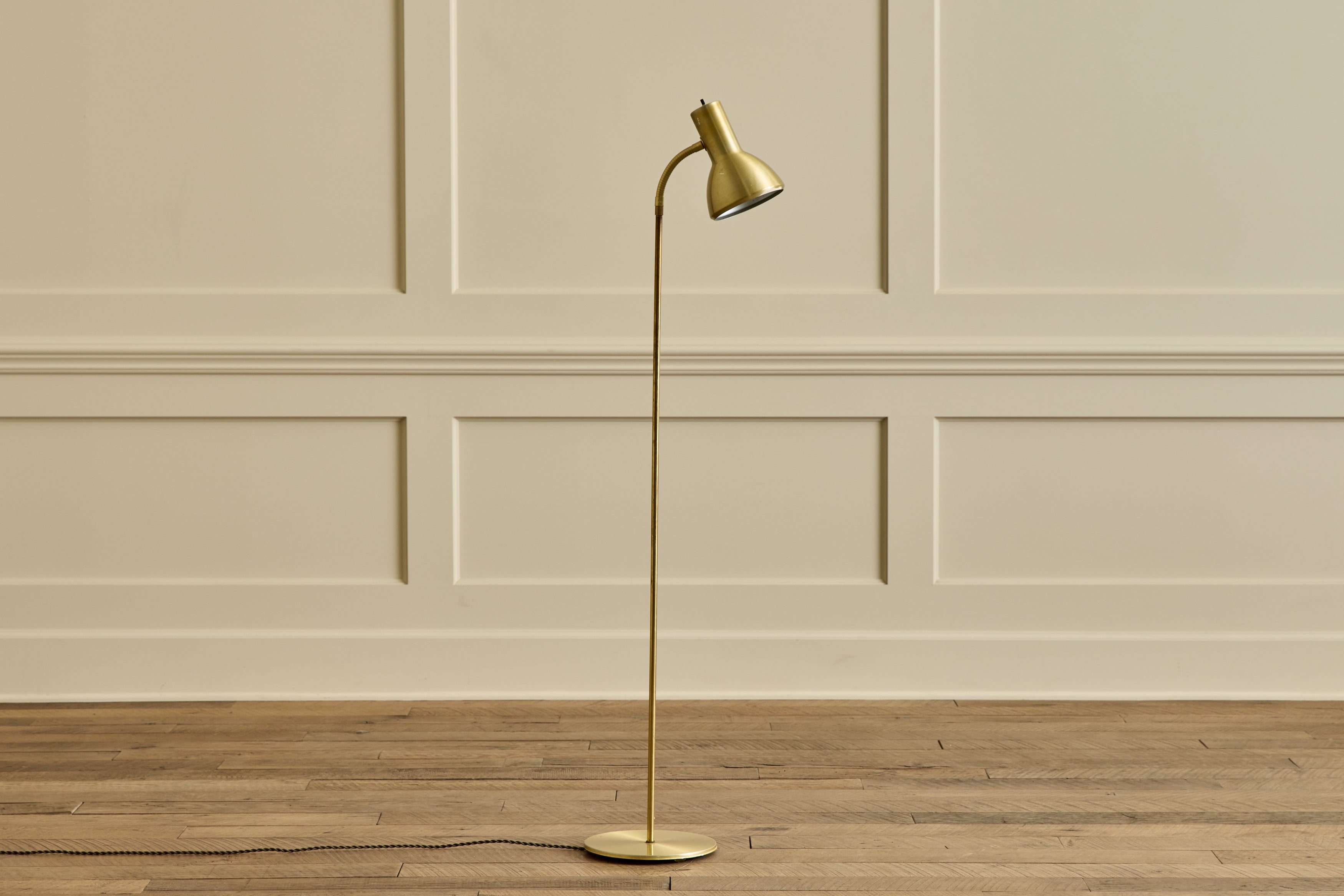 Nicky Kehoe - VTG DANISH BRASS TASK FLOOR LAMP