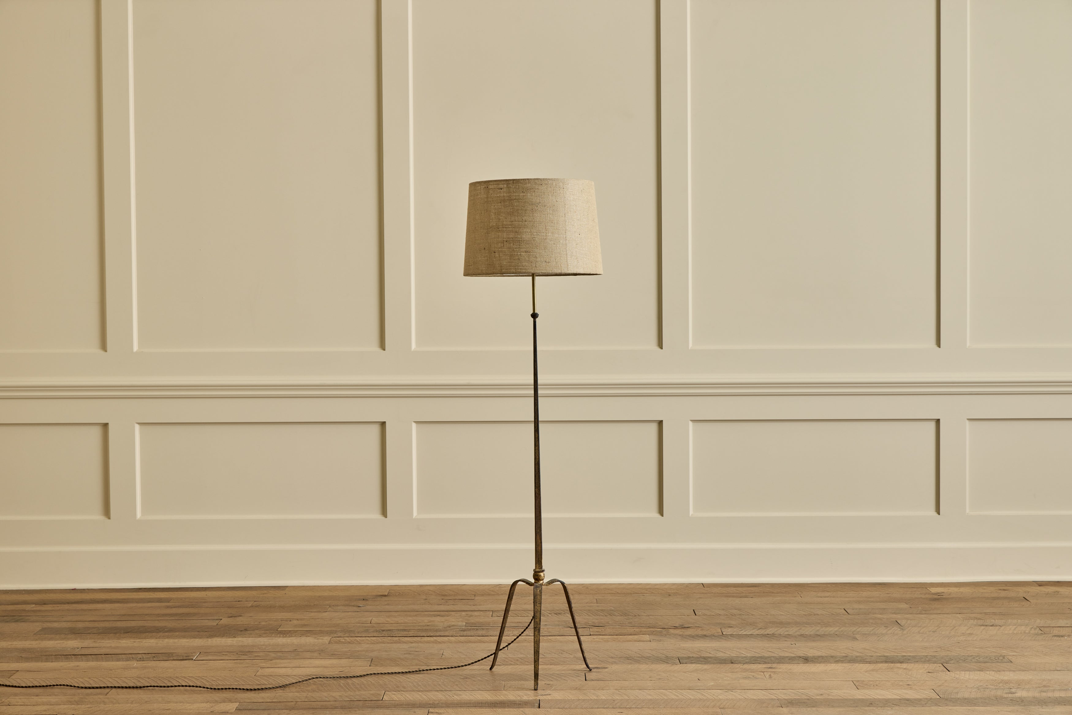 Nicky Kehoe - VTG GILT IRON FLOOR LAMP