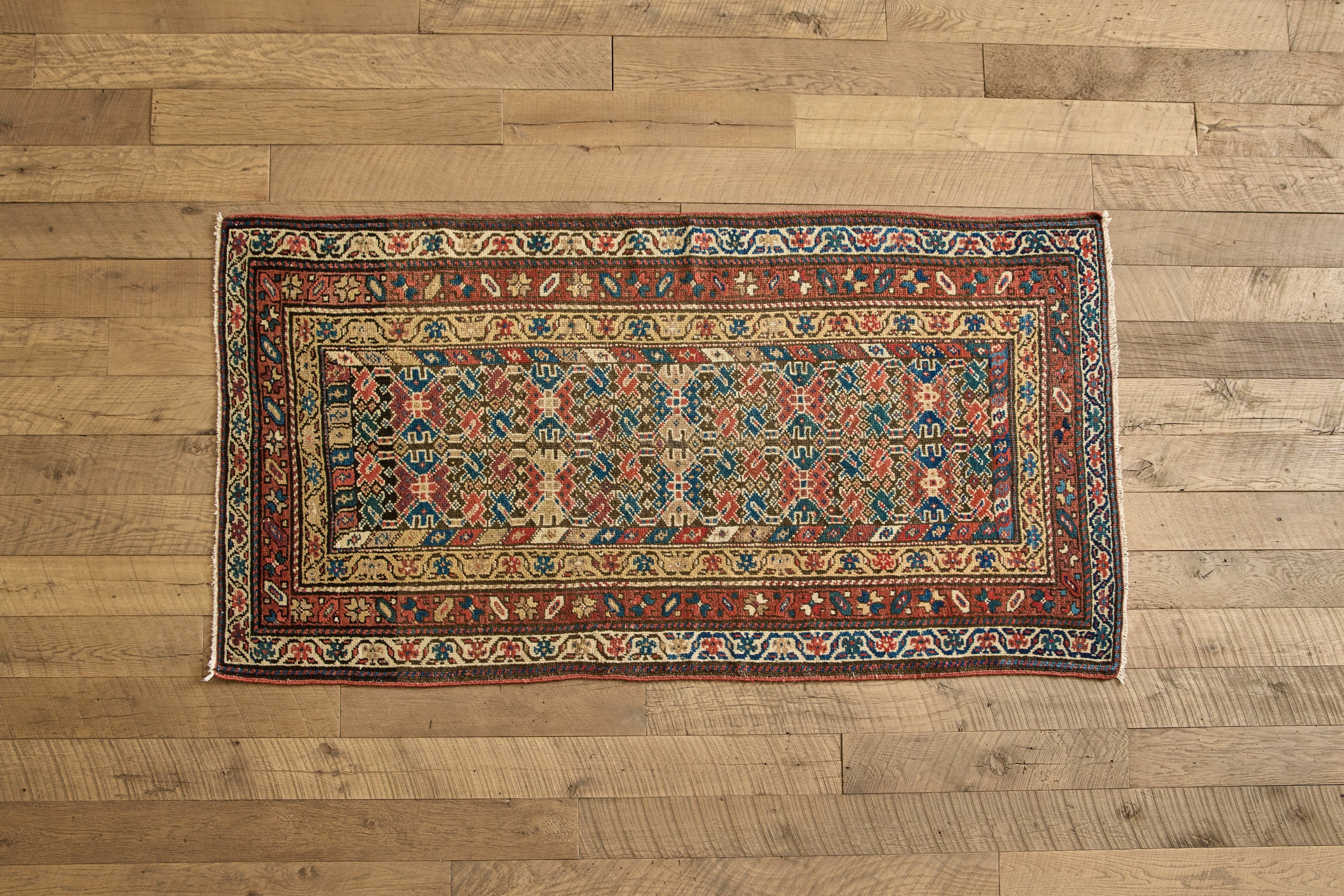 Nicky Kehoe - VTG 1920S MALAYER RUG 3'4 X 6'3