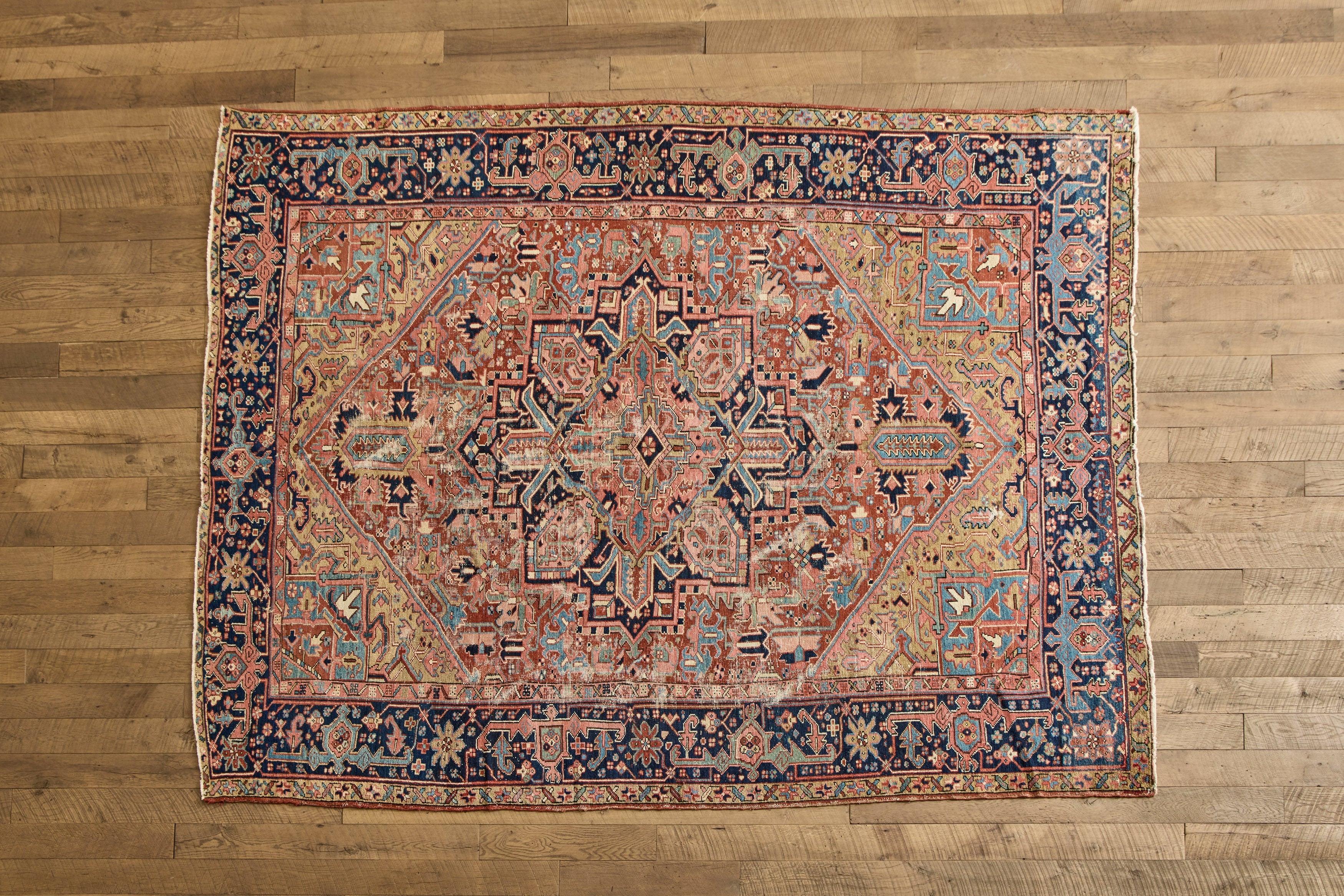 Nicky Kehoe - VTG MULTICOLOR HERIZ RUG 8'6 X 11