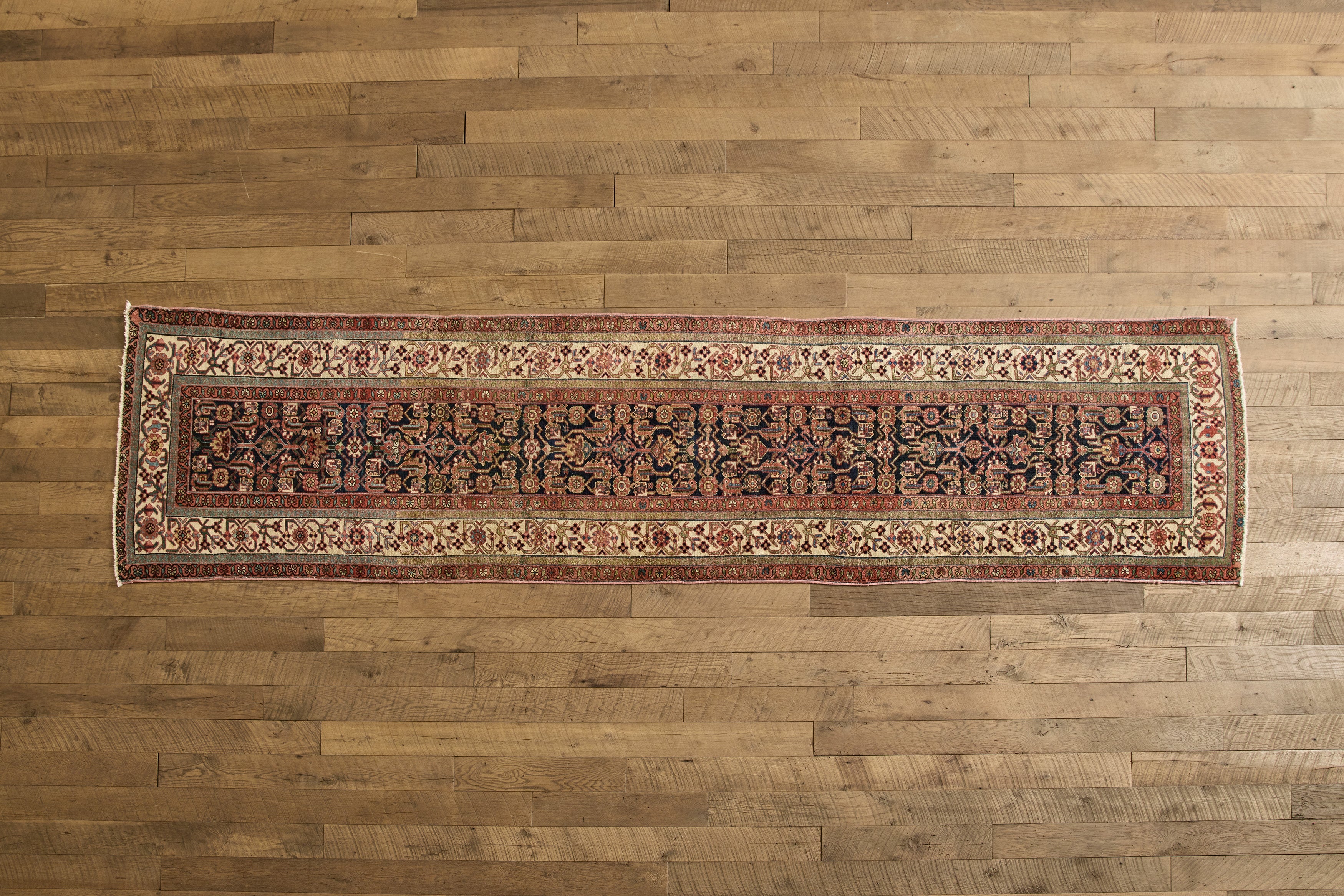 Nicky Kehoe - VTG PERSIAN FLORAL MALAYER RUNNER 3'4 X 13'8