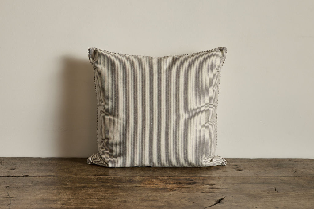 Nicky Kehoe - Howe Ticking in Brown/White Pillow
