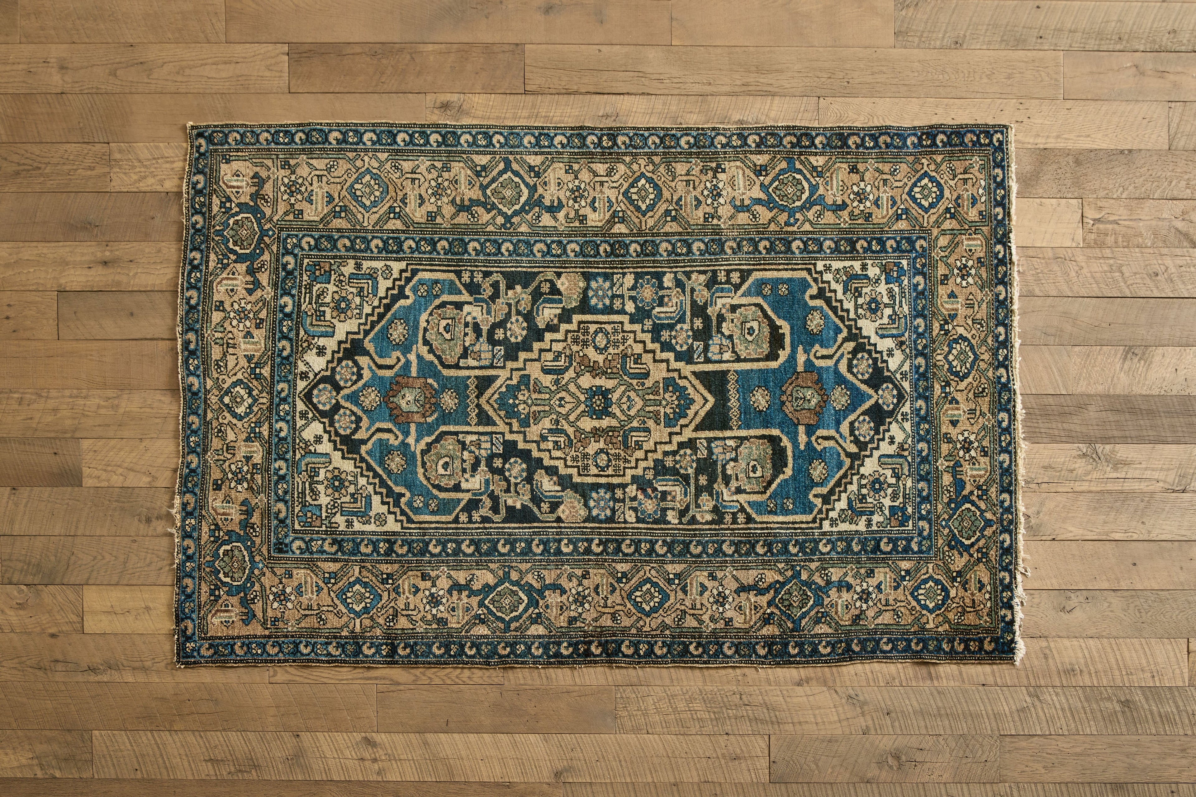 Nicky Kehoe - Blue Malayer Rug 4'8 X 7'3