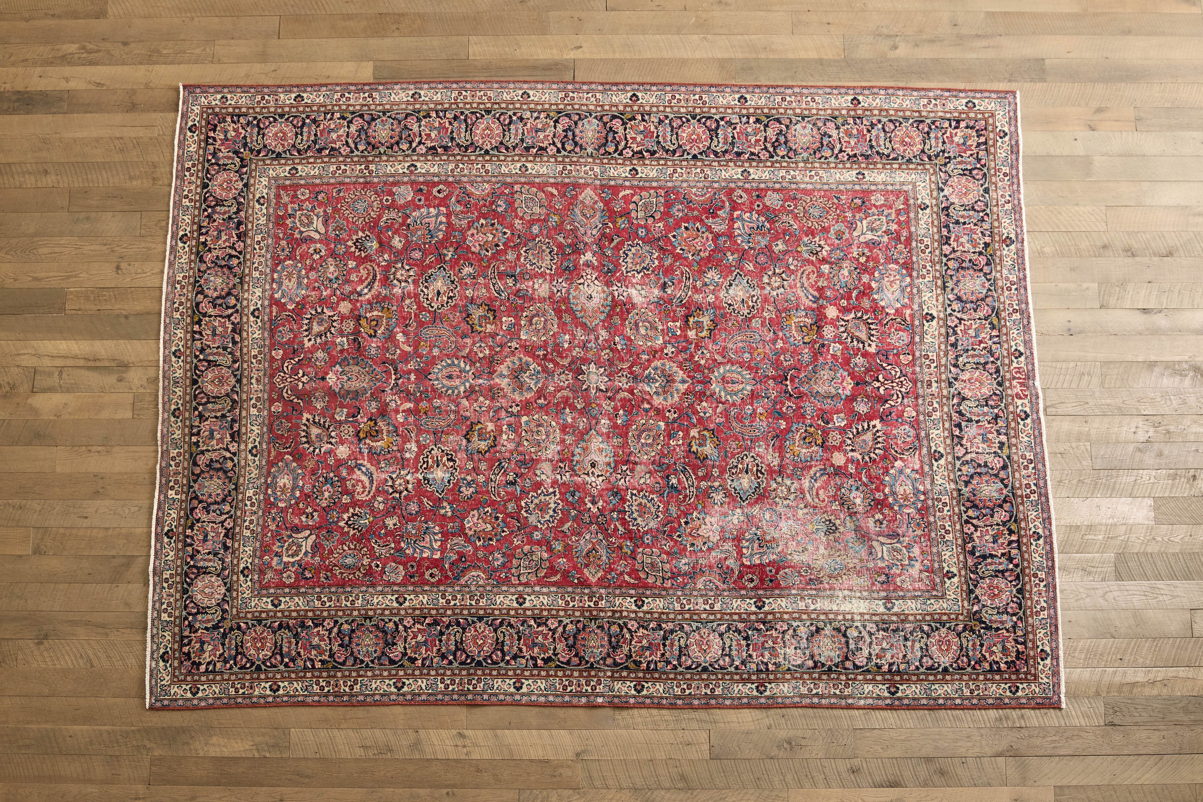 Nicky Kehoe - Persian Floral Tabriz Rug 10 X 13